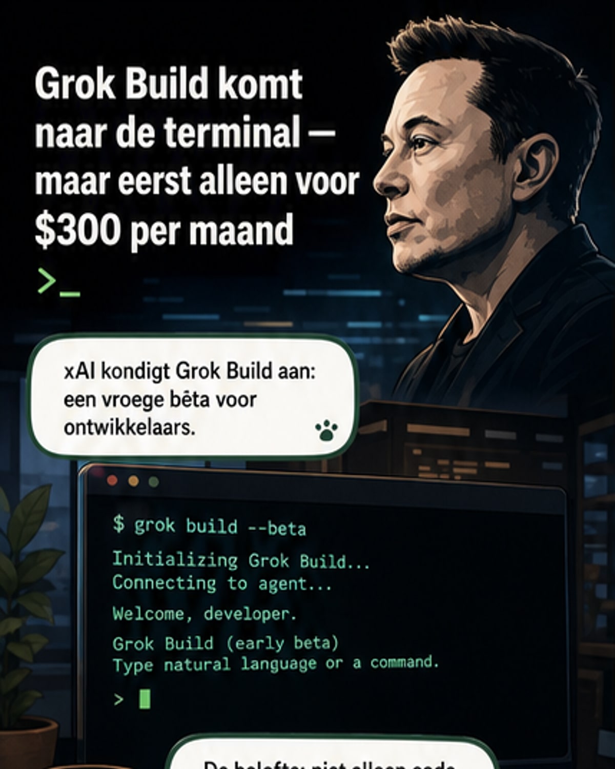xAI lanceert AI-codeeragent in terminal