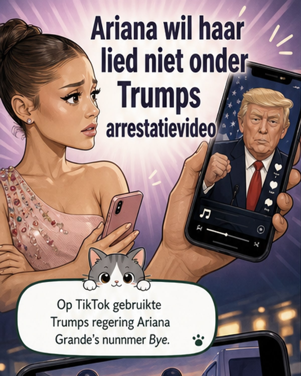 Ariana Grande reageert boos op Trump