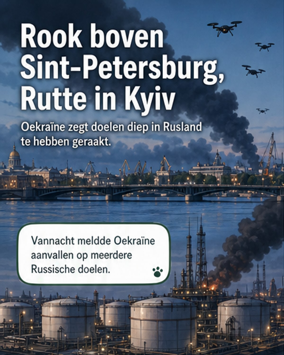 Oekraïne treft doelen in Sint-Petersburg