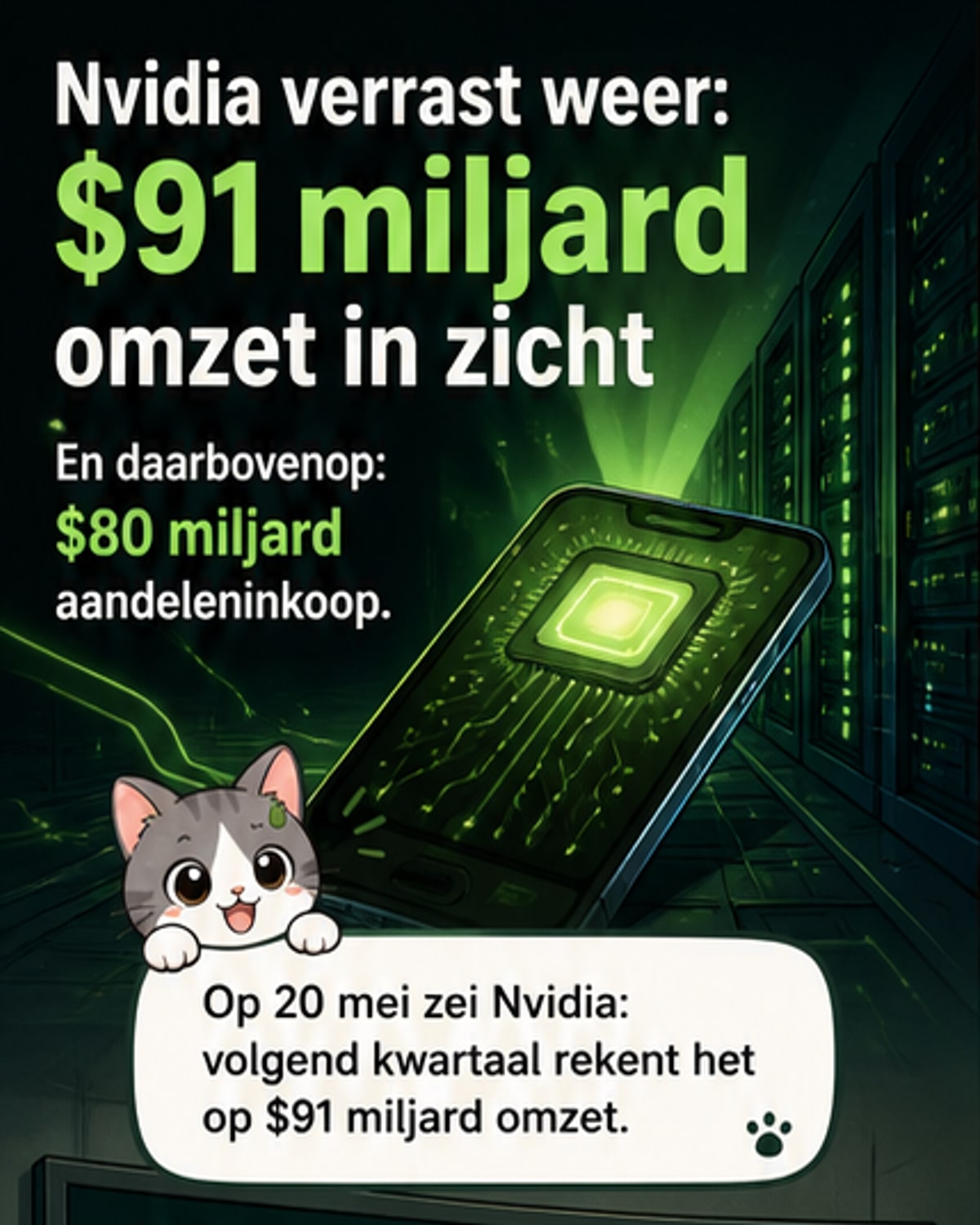 Nvidia verwacht omzet boven ramingen