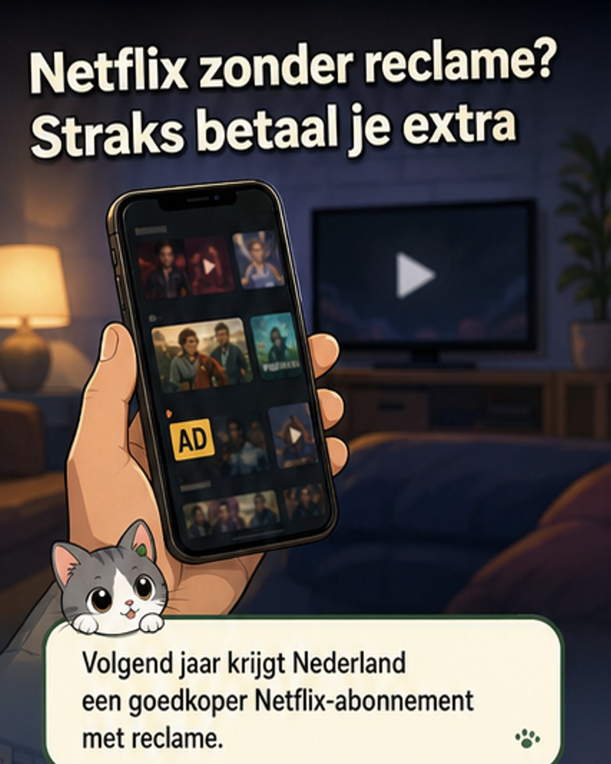 Netflix introduceert reclame-abonnement