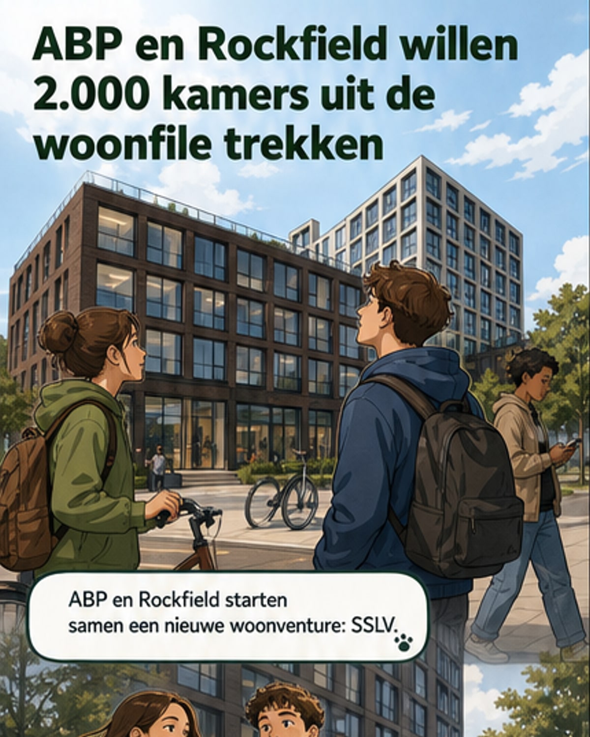 ABP en Rockfield bouwen 2.000 starterswoningen