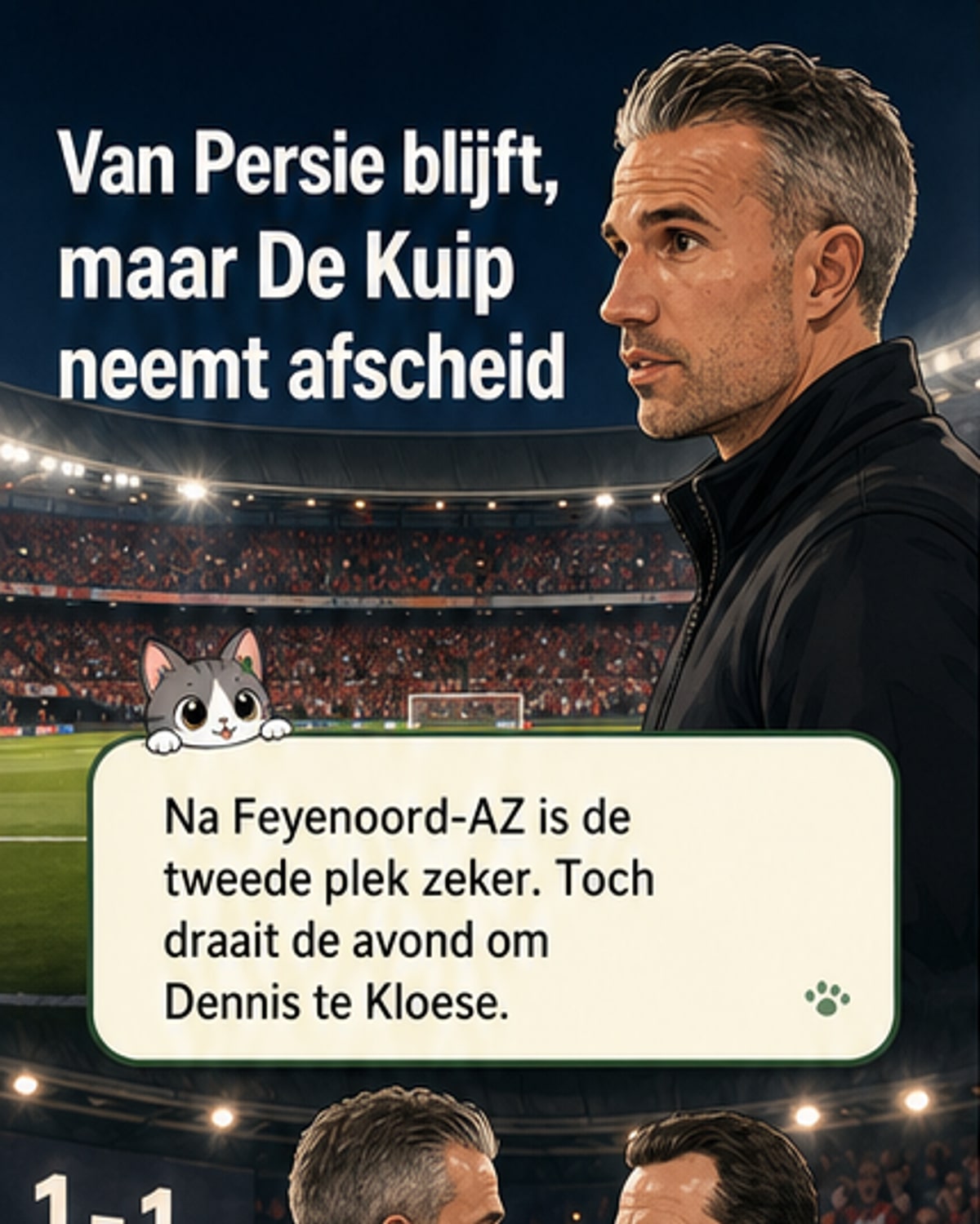 Van Persie: 'Ik blijf trainer van Feyenoord'