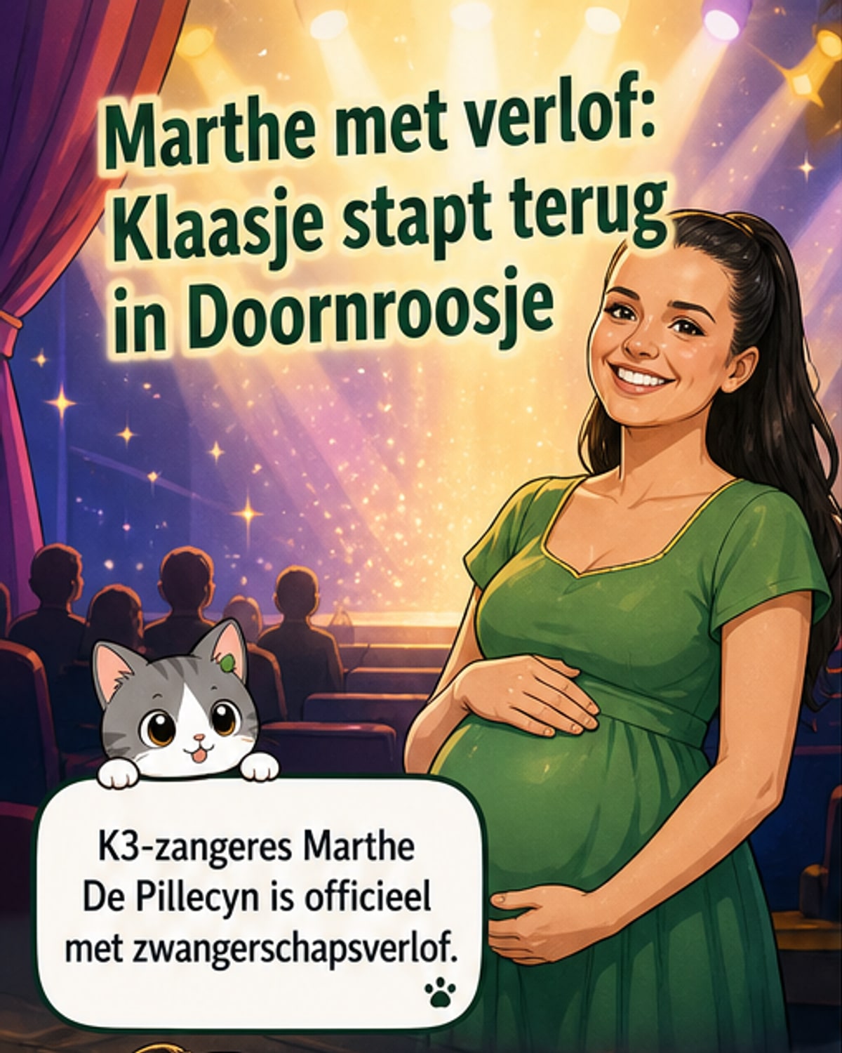 Marthe wenst Klaasje veel succes
