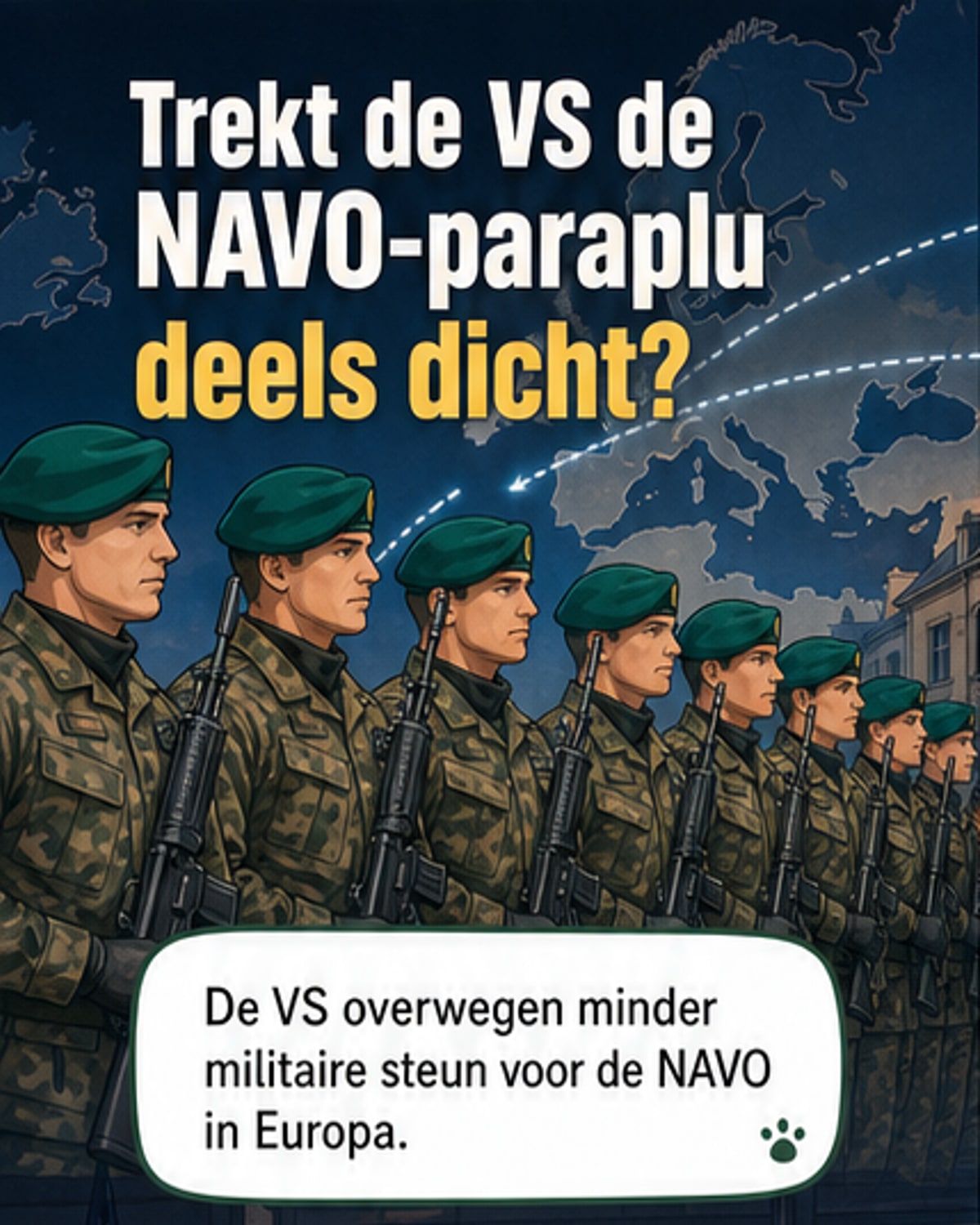 VS overwegen NAVO-steun in Europa te verminderen