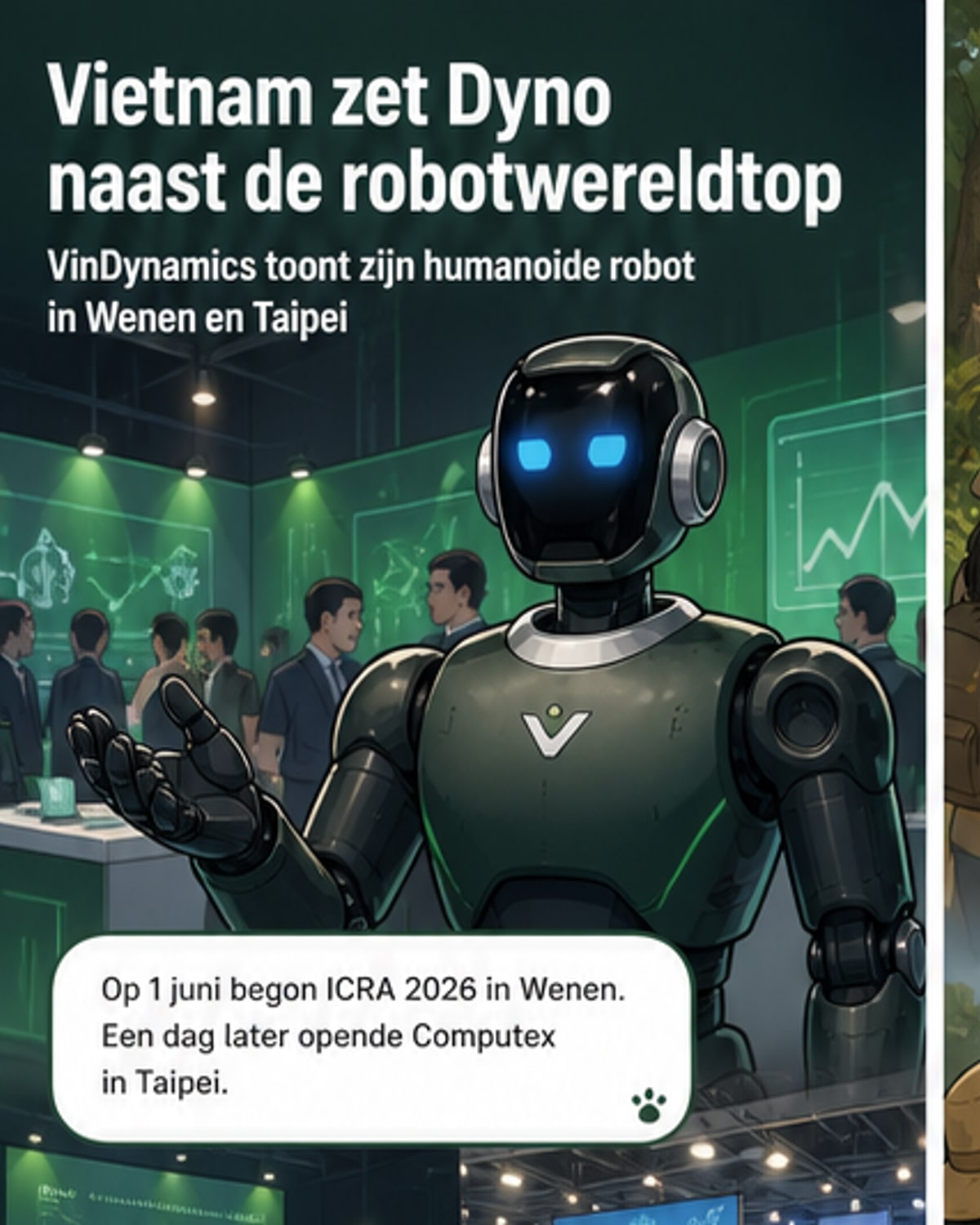 Vietnamese robot assisteert in safari