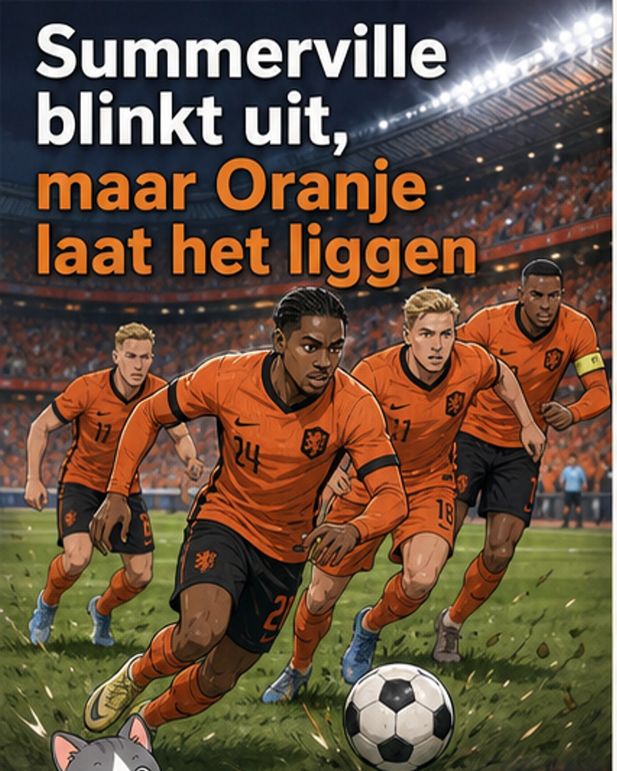 Oranje verliest van Algerije na late treffer