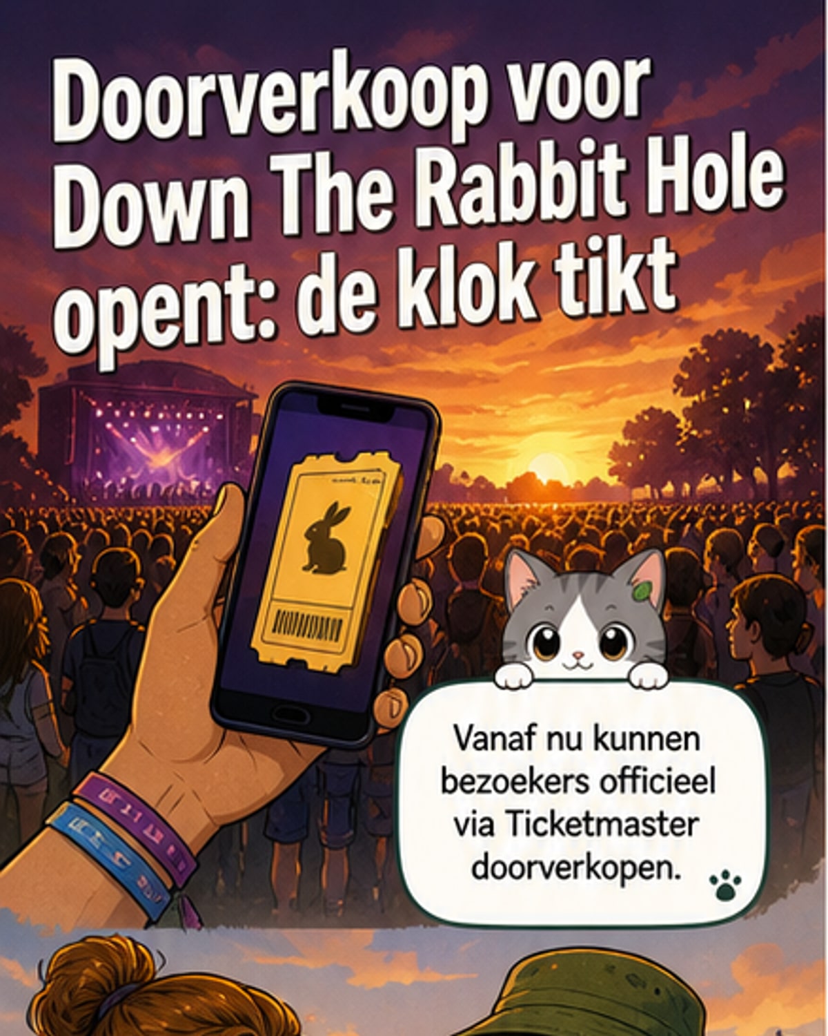Down The Rabbit Hole 2026: tickets doorverkopen via Ticketmaster