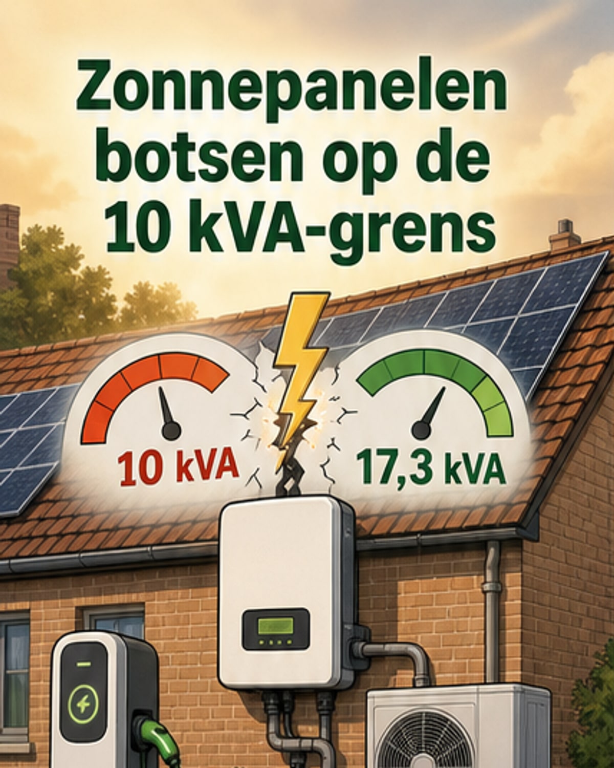 Vlaamse zonnestroom: nieuwe limiet voor aansluiting