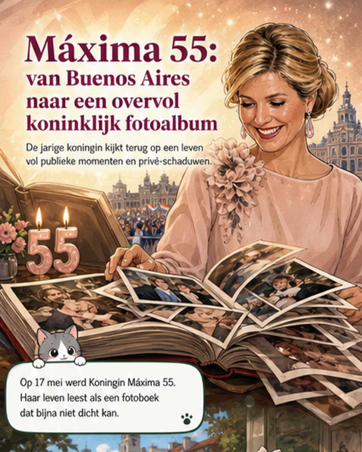 Koningin Máxima viert 55e verjaardag