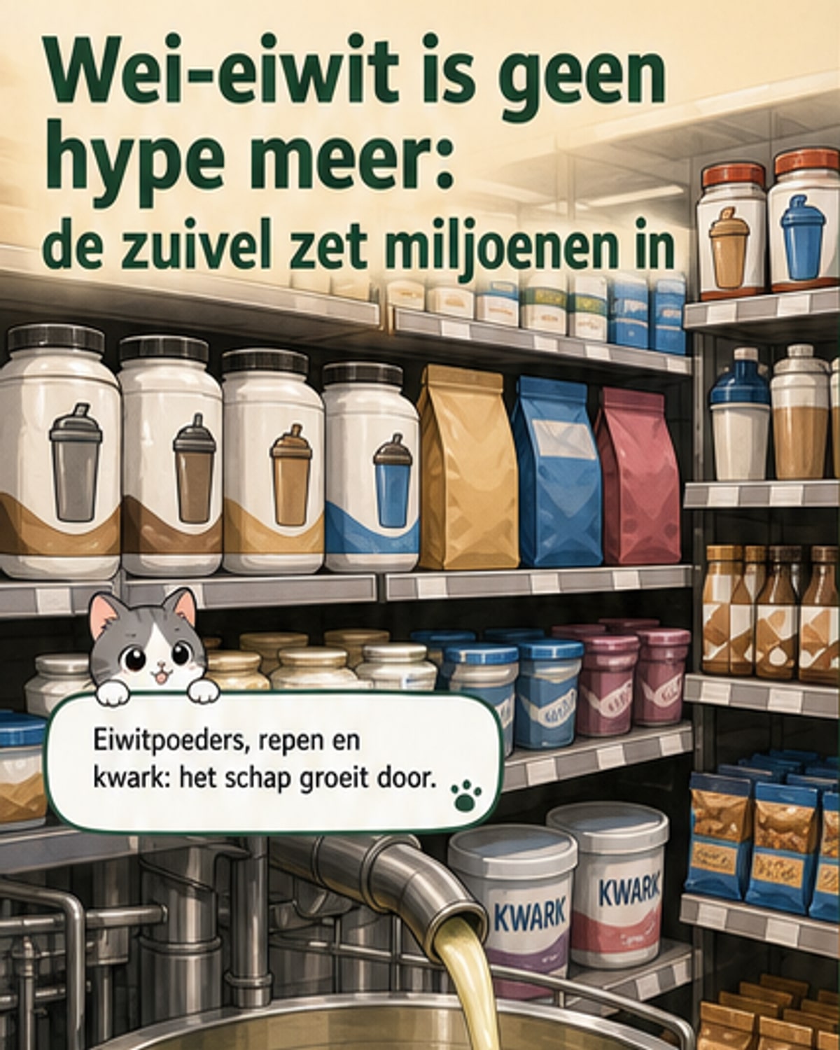 FrieslandCampina investeert 90M in weiproteïne