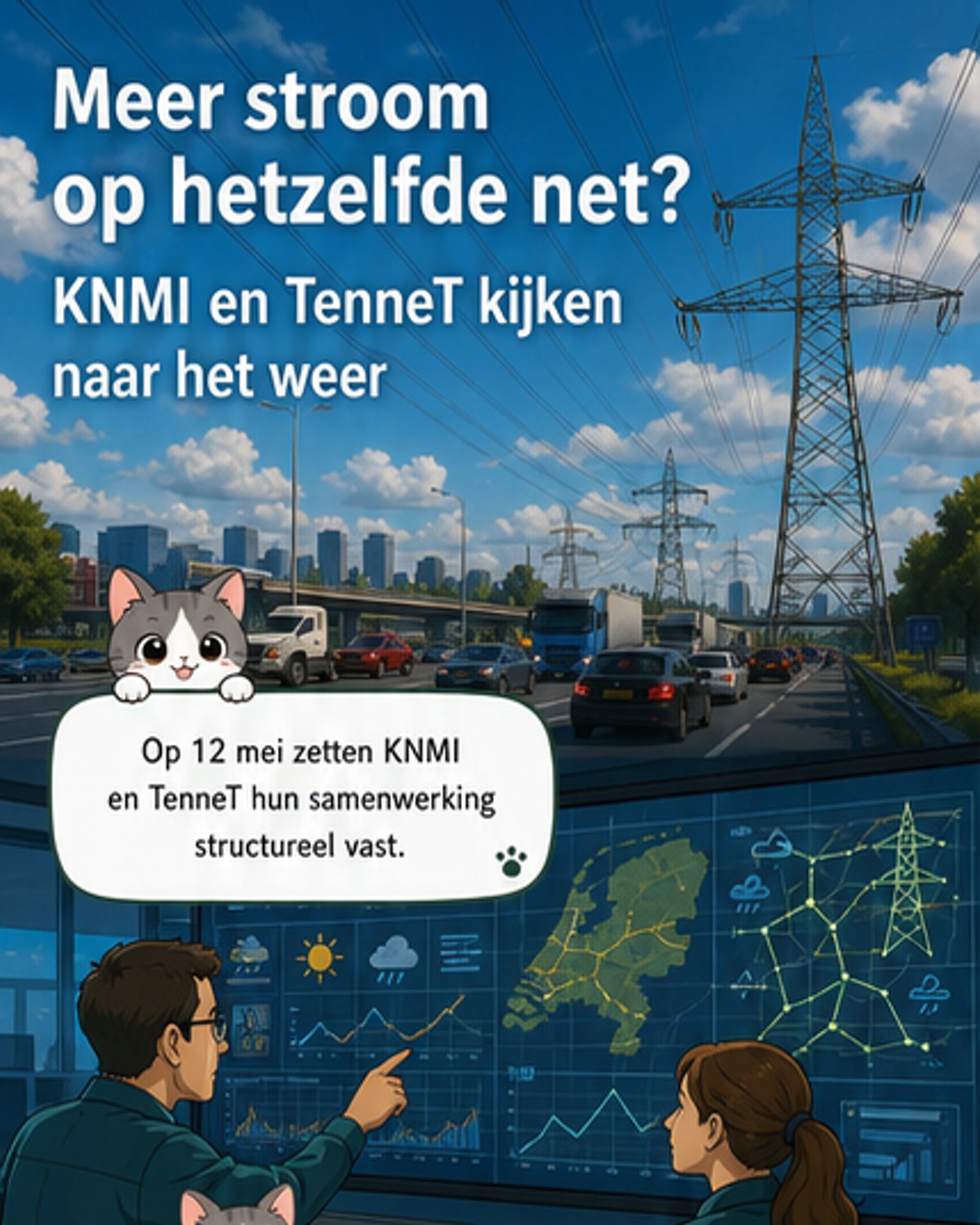 Weerdata maakt stroomnet slimmer
