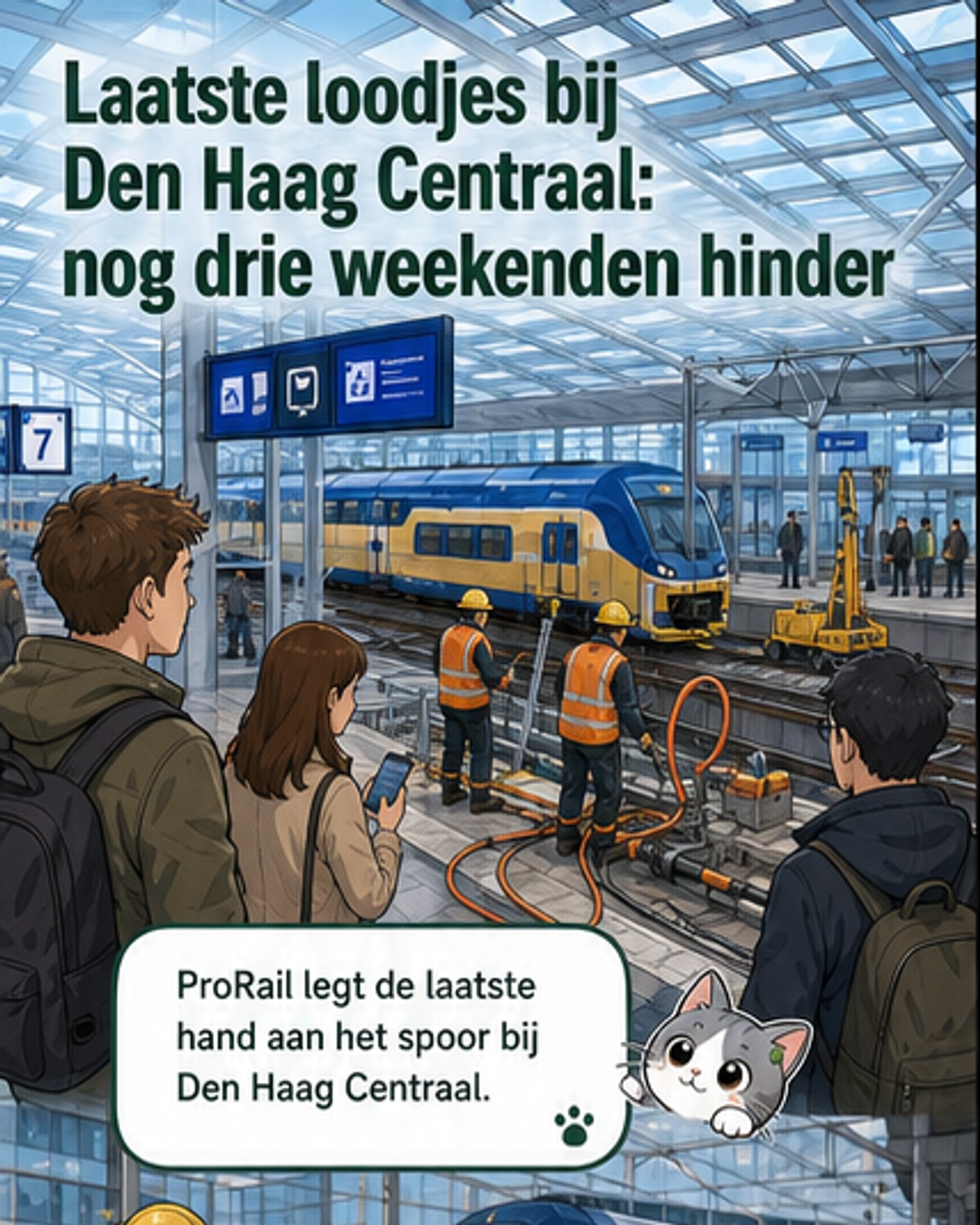 Laatste fase spoorvernieuwing Den Haag Centraal
