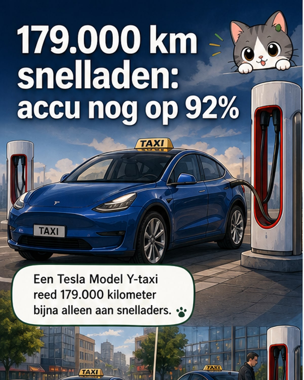 Batterij na 179.000 km snelladen verrassend gezond