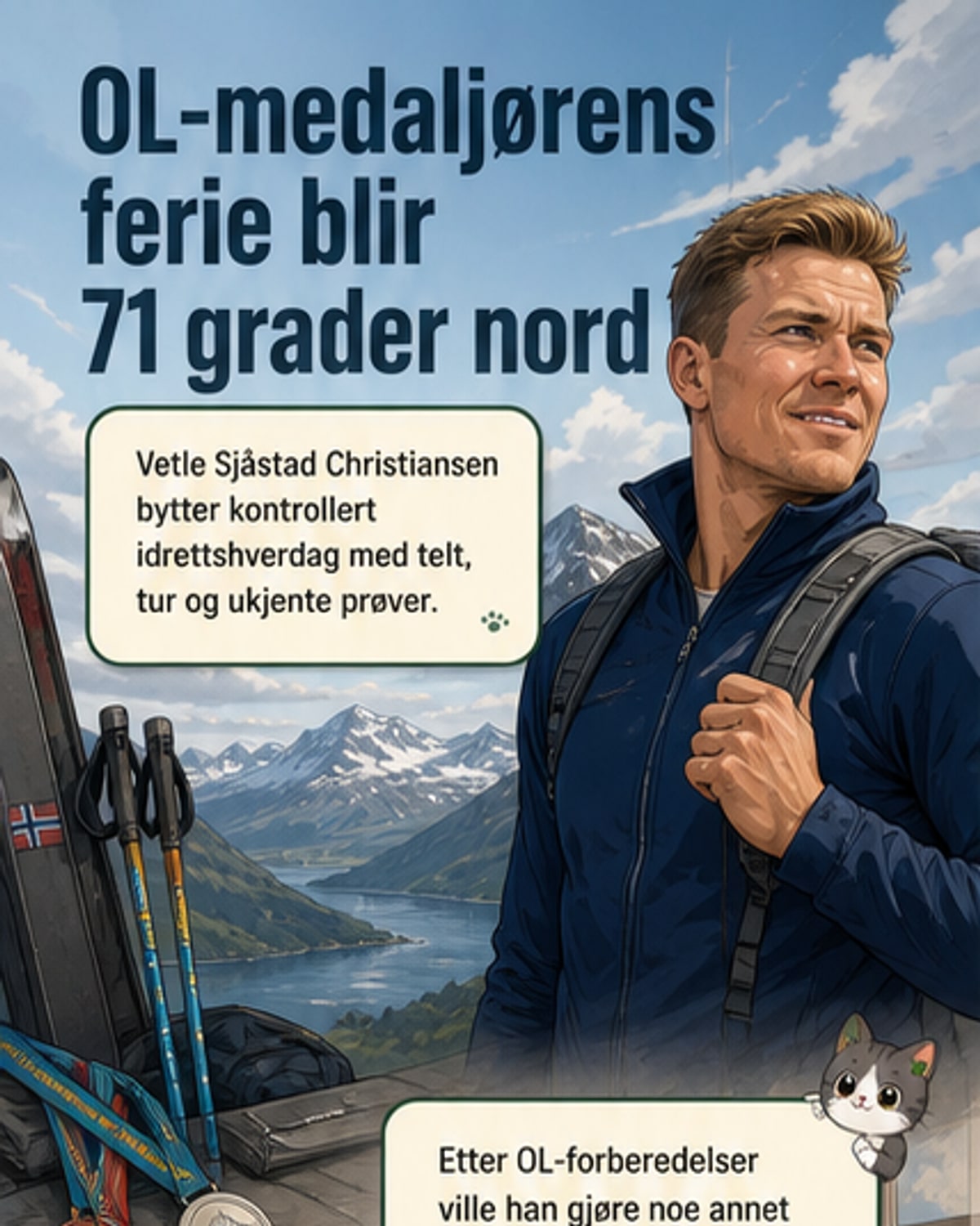 Skiskyter i realityshow i Arktis