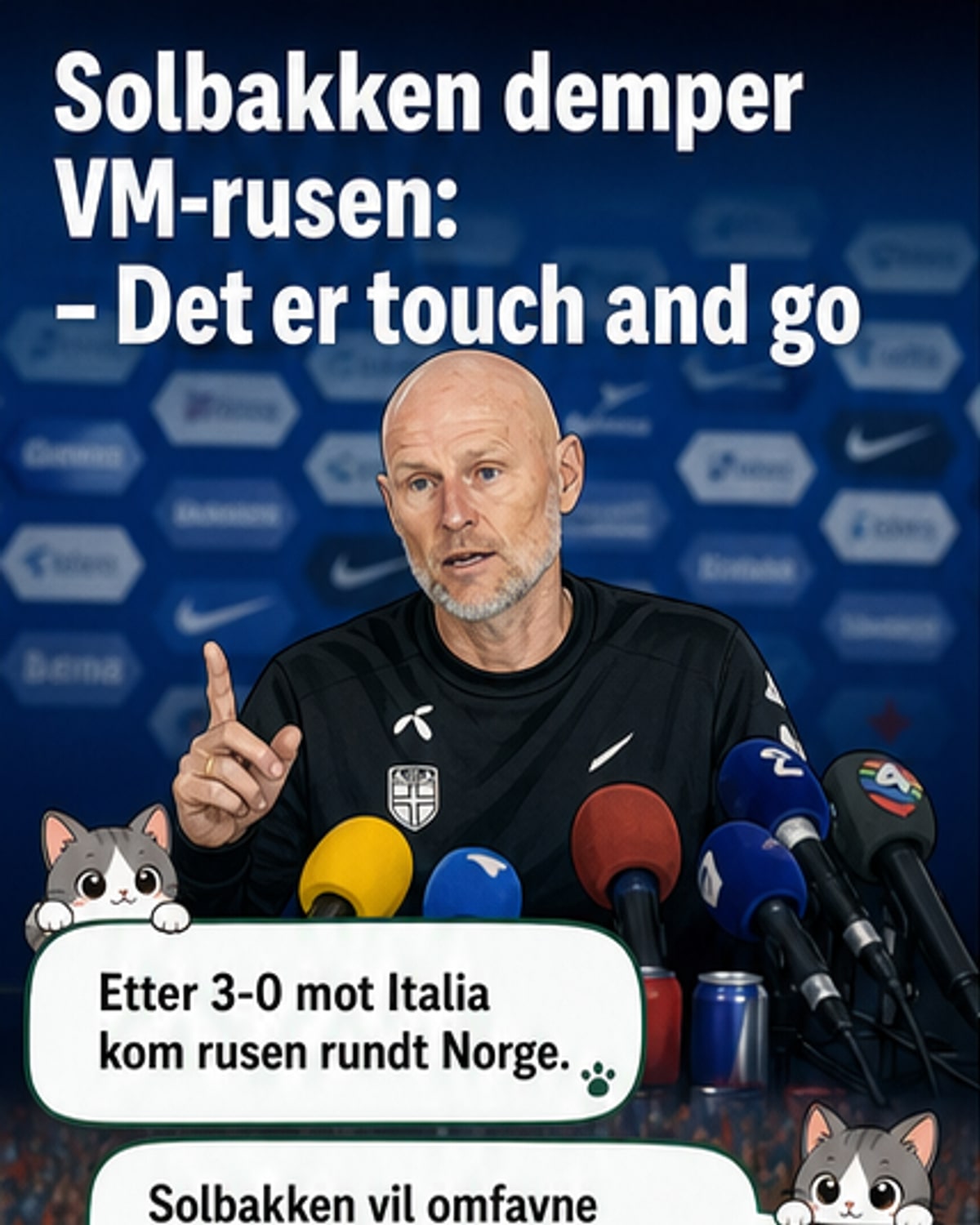 Solbakken advarer mot eufori