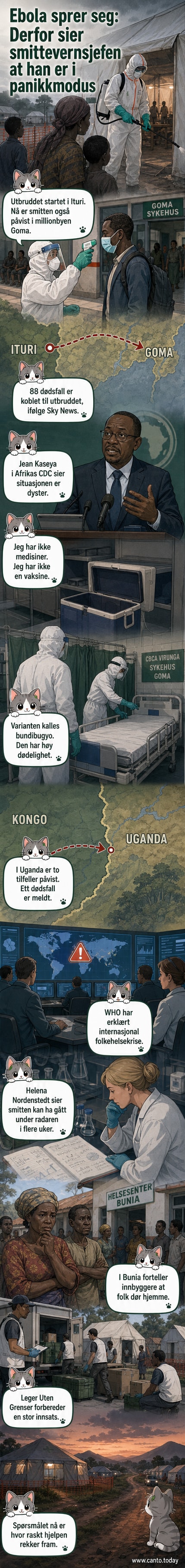 En helsearbeider måler temperatur hos en kvinne ved inngangen til et sykehus i Goma under ebola-utbruddet.