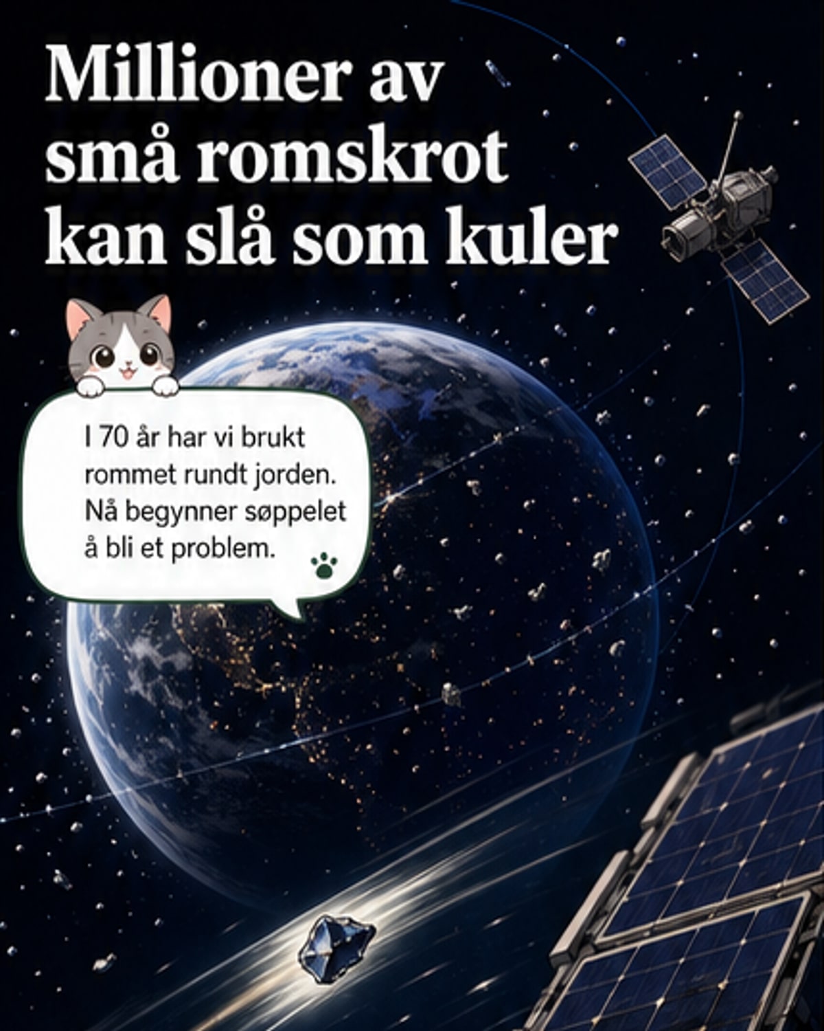 Radar skal kartlegge skrot i rommet