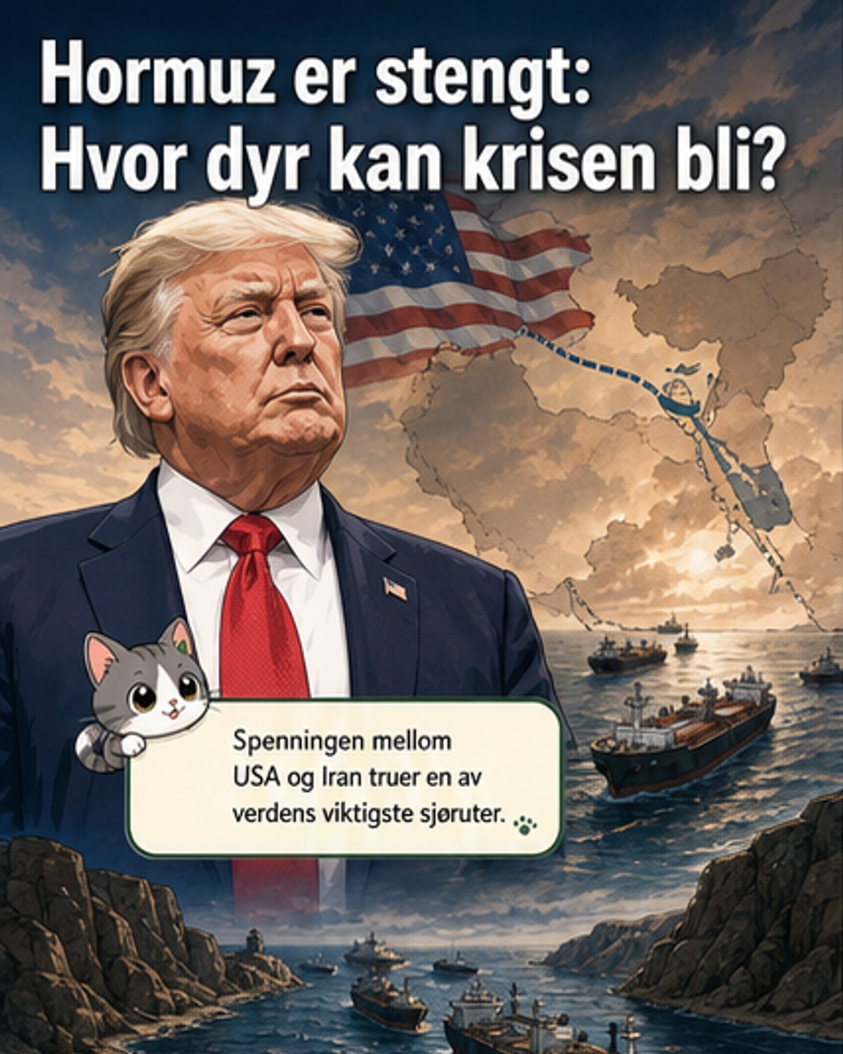 Hormuzstredet stengt – økonomien rystes