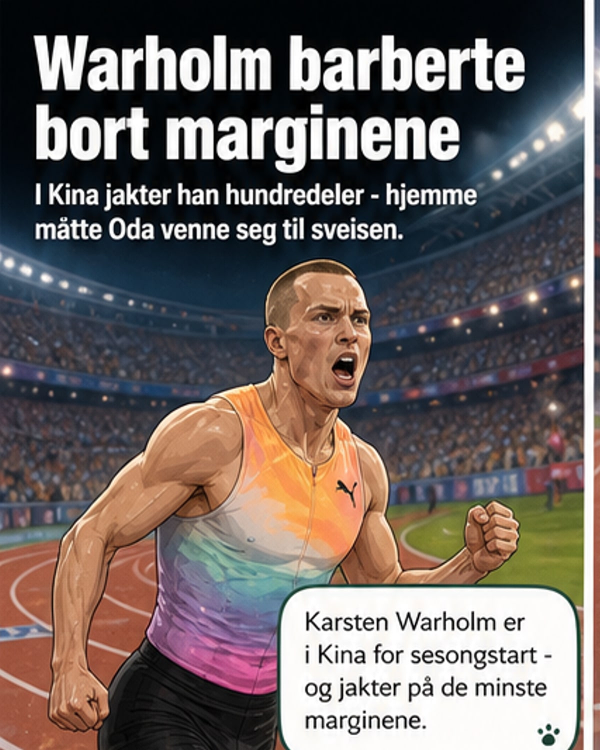 Warholm barbert for å bli raskere