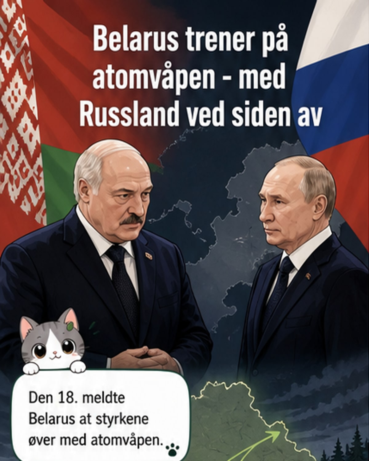 Belarus og Russland øver med atomvåpen