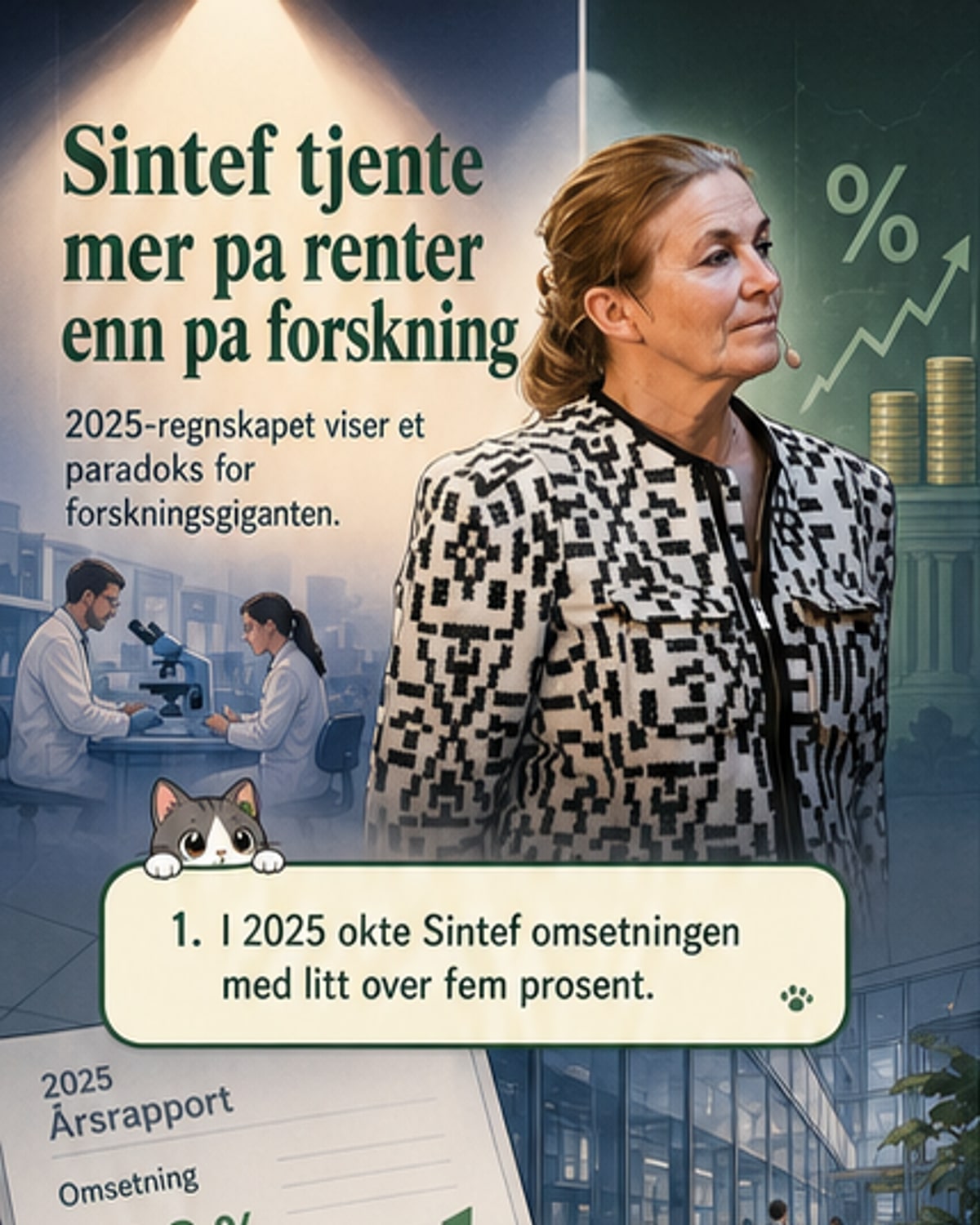 Sintef tjente mer på finans enn forskning