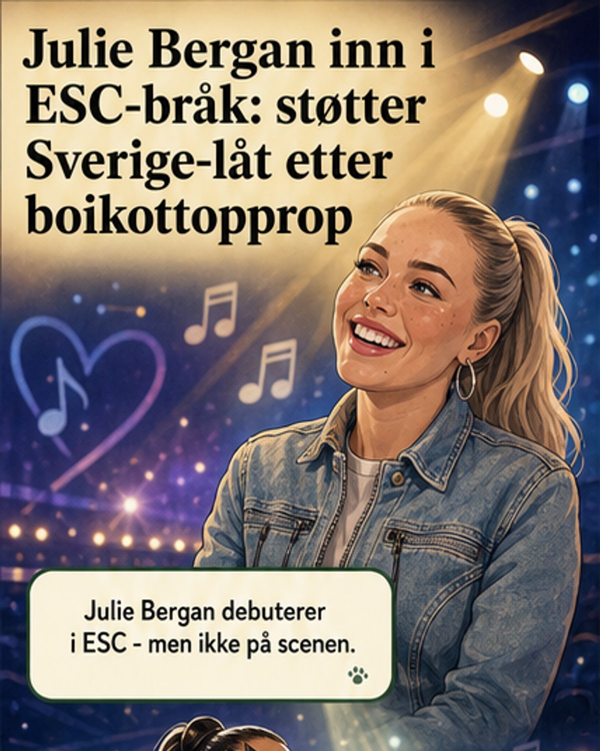 To tanker om ESC: Julie Bergan bak Sveriges bidrag