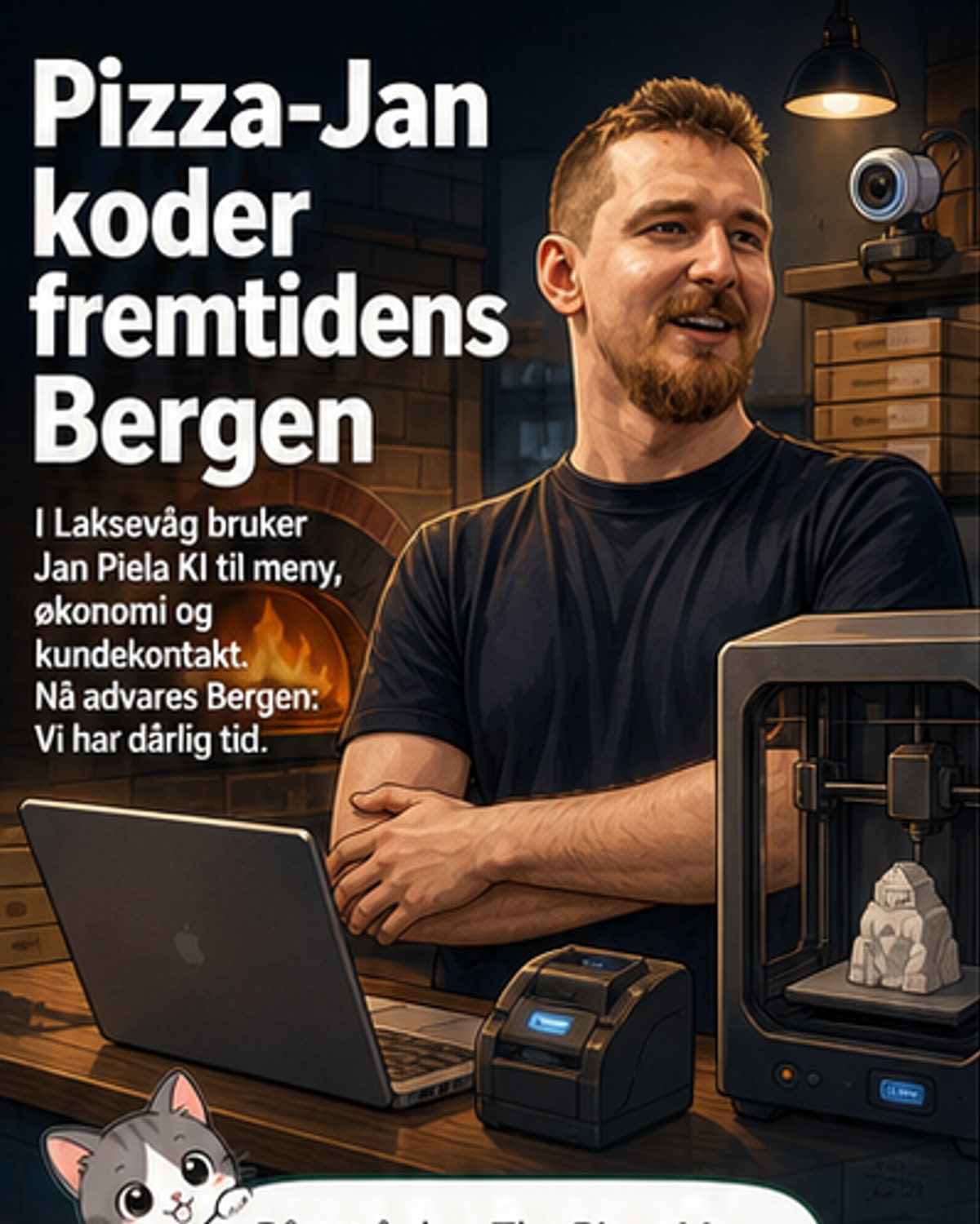 En pizzabaker bruker AI til alt