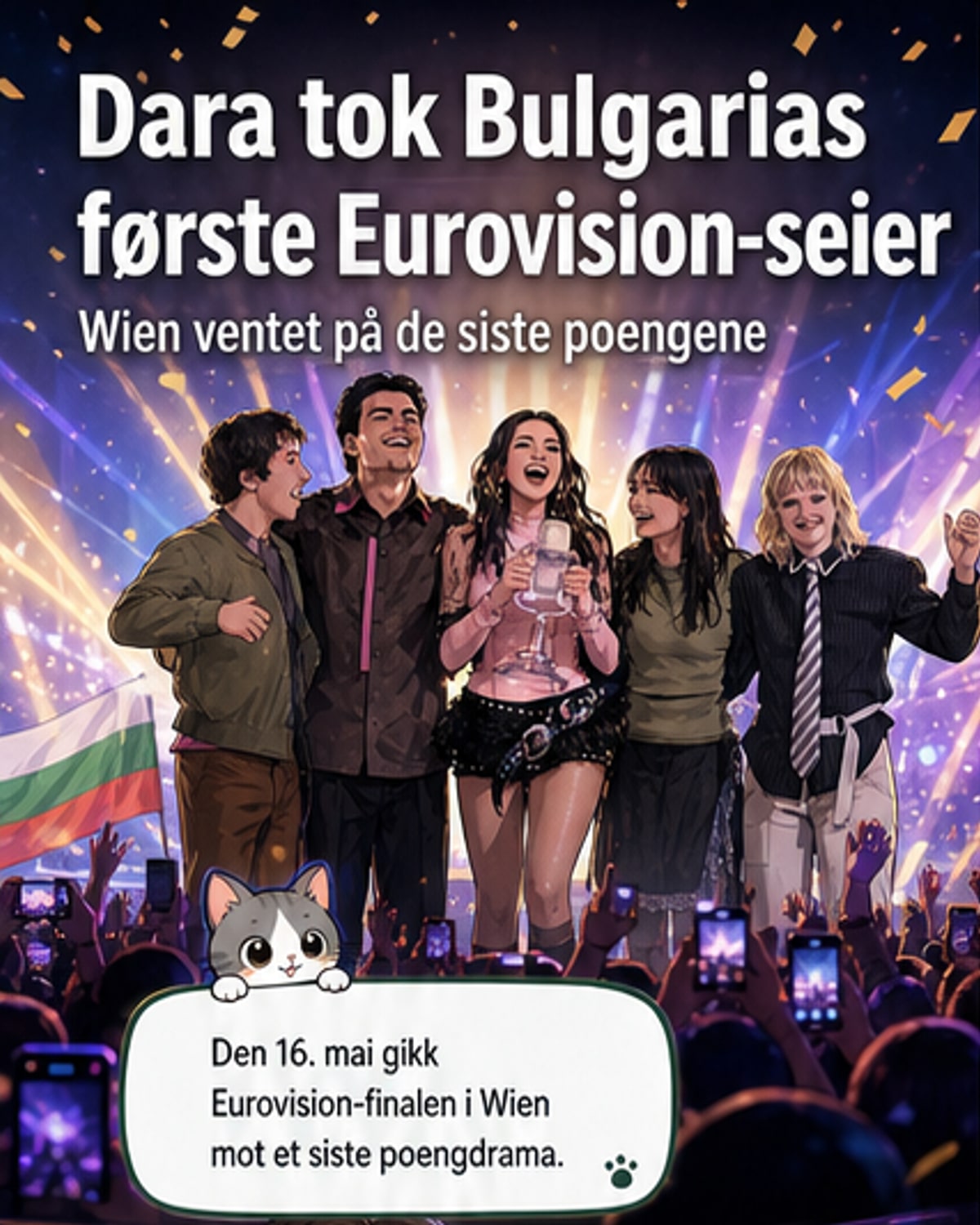 Bulgaria vinner Eurovision 2026