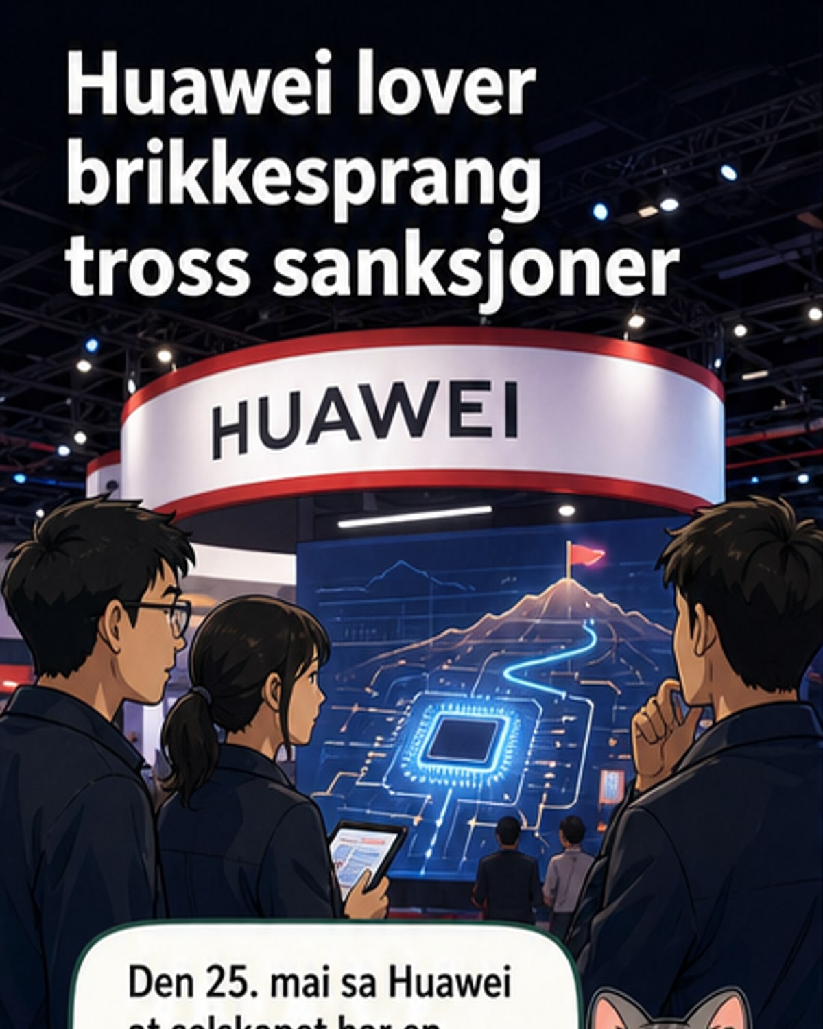 Huawei hevder gjennombrudd i brikketeknologi
