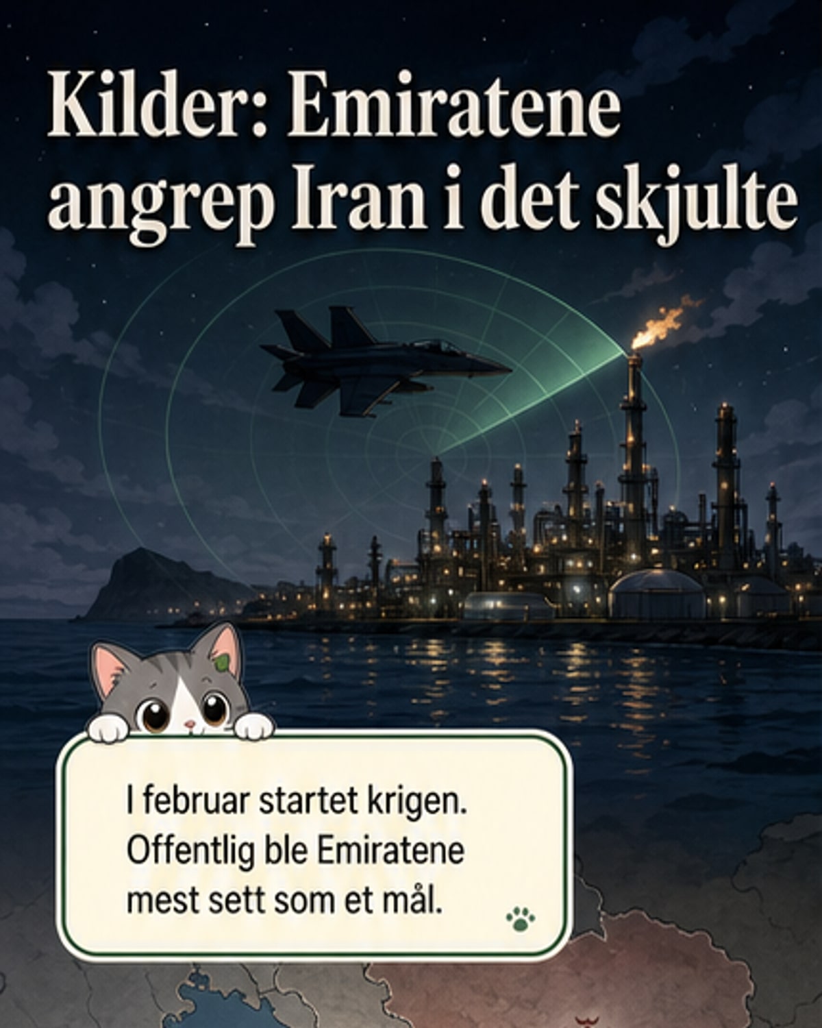 Emiratene angrep Iran i hemmelighet