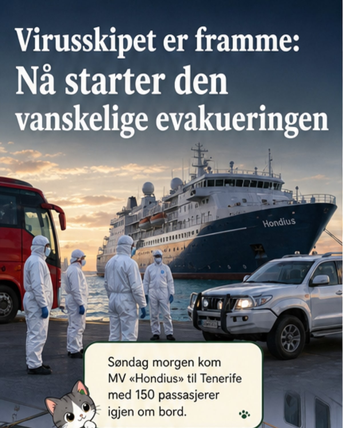 Evakuering av virusskipet på Tenerife
