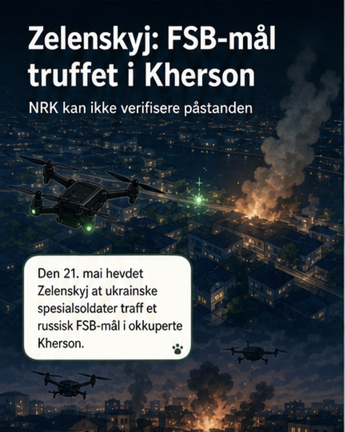 Zelenskyj hevder angrep mot FSB