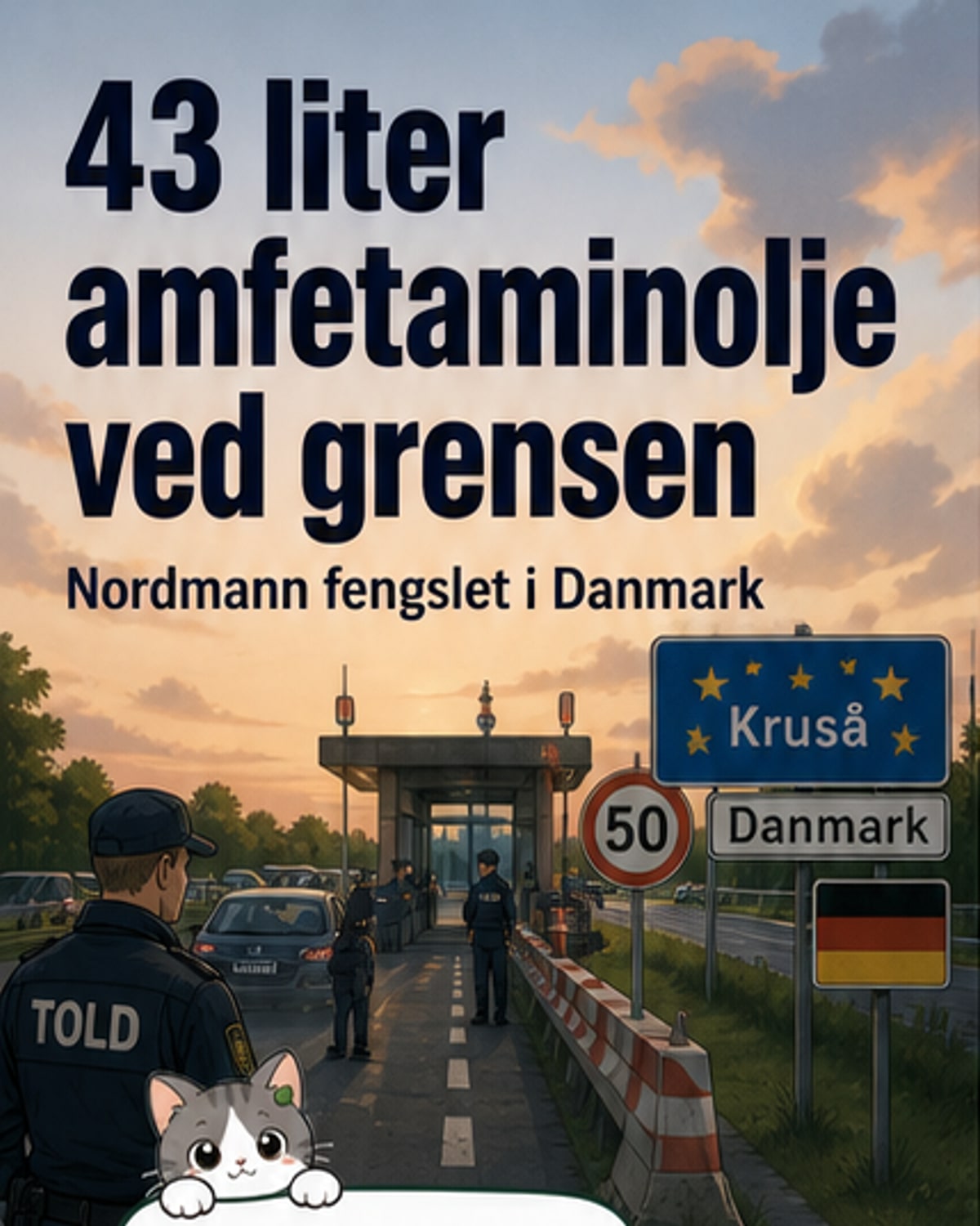Norsk mann varetektsfengslet i Danmark