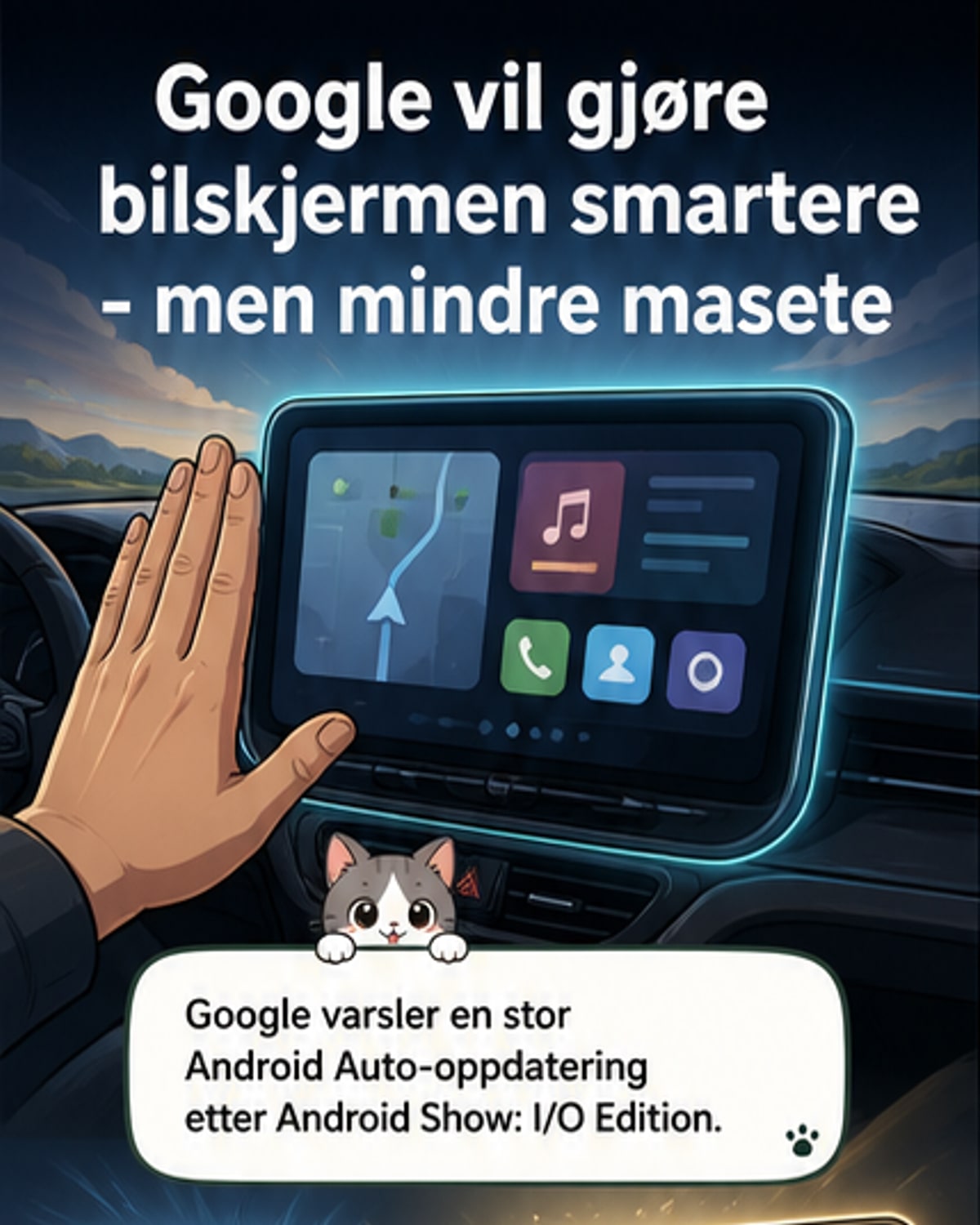 Android Auto får AI-boost og widgets