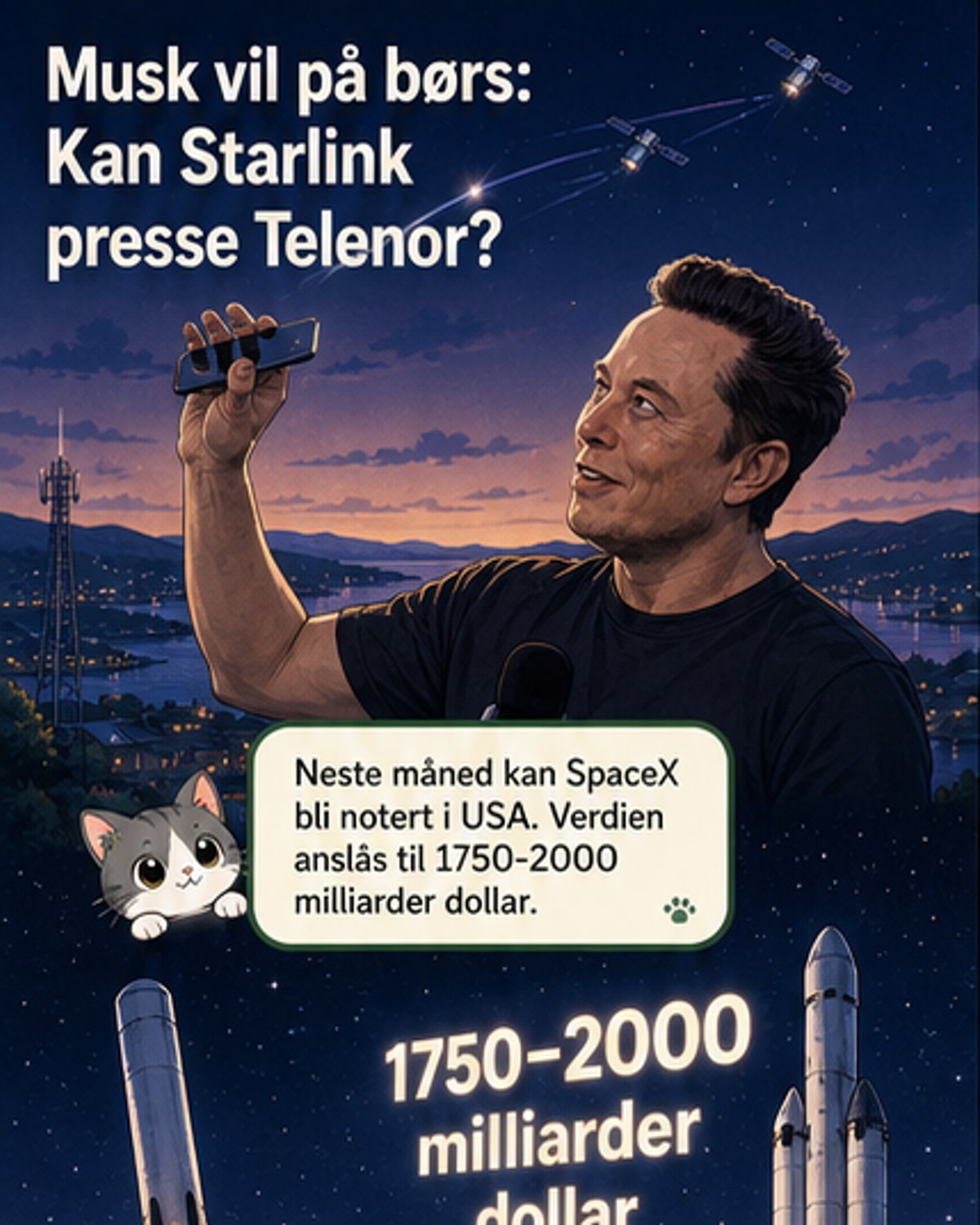SpaceX-notering truer Telenor