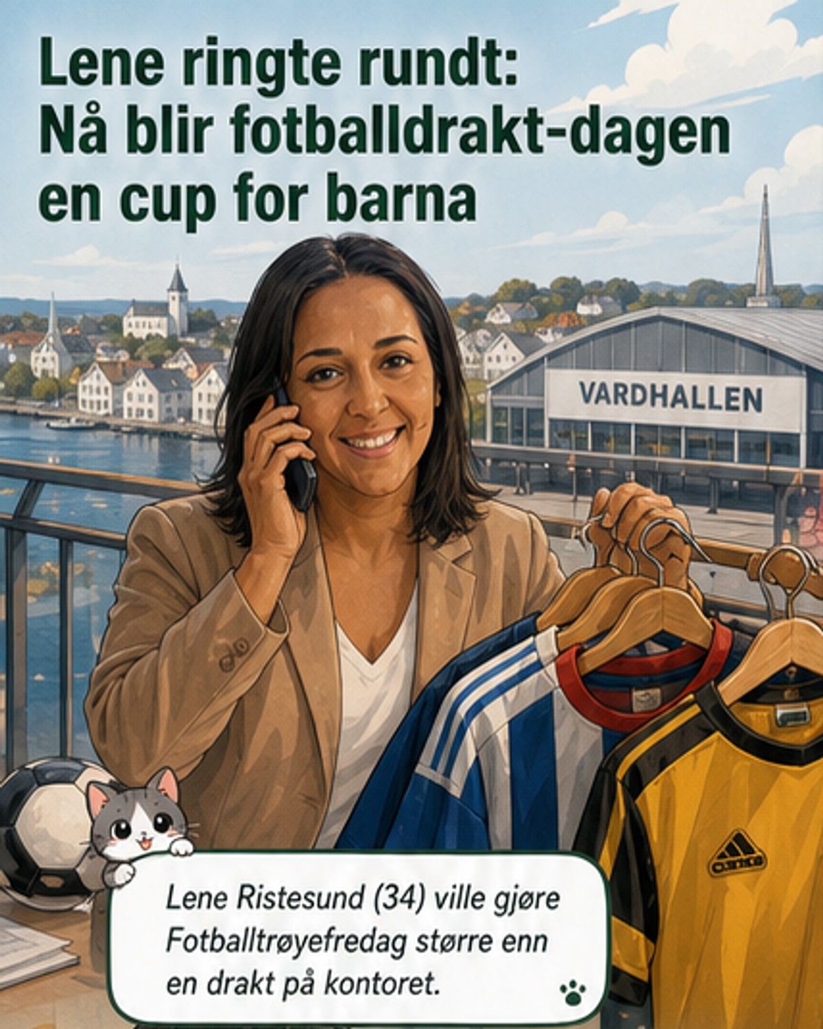 Fotballtrøyefredag feires med bedriftscup