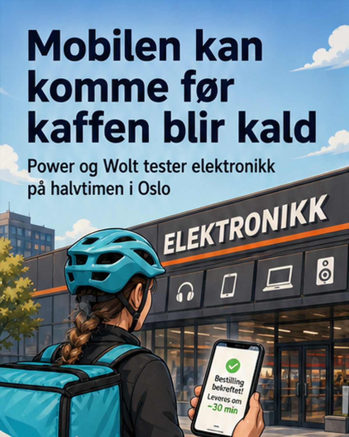 Wolt leverer elektronikk på 30 minutter