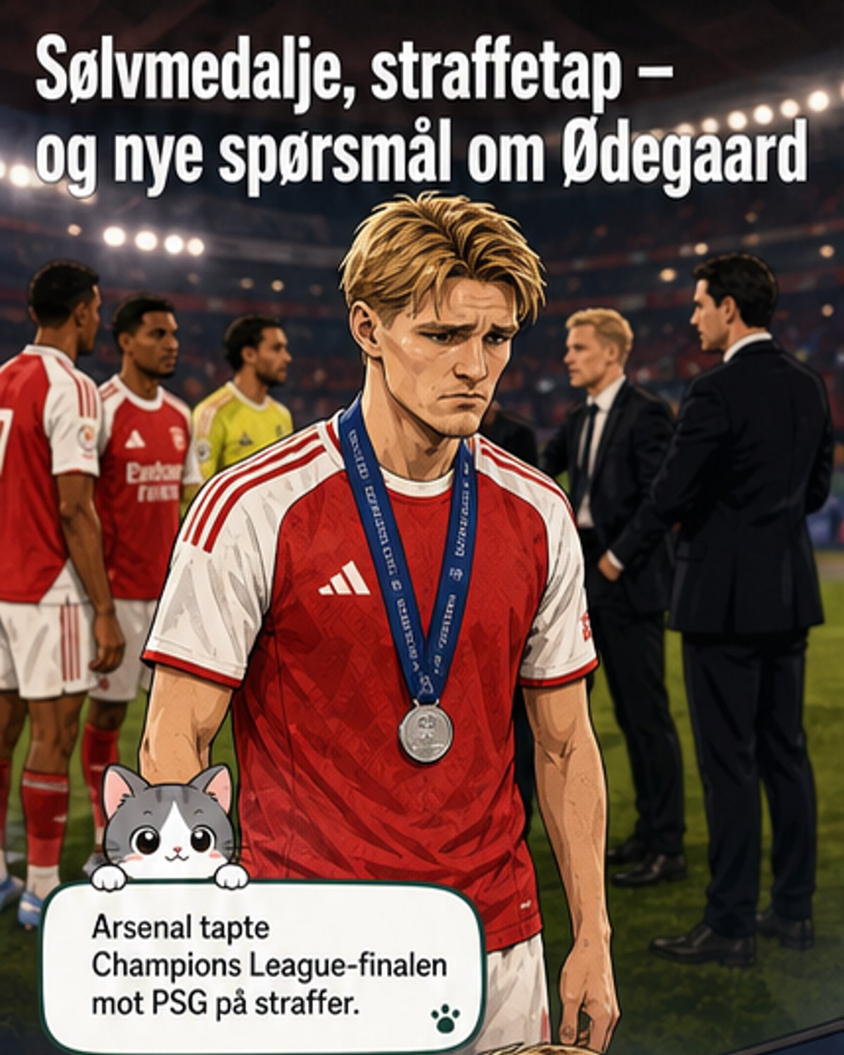 Ødegaard om avgangsrykter etter finalen