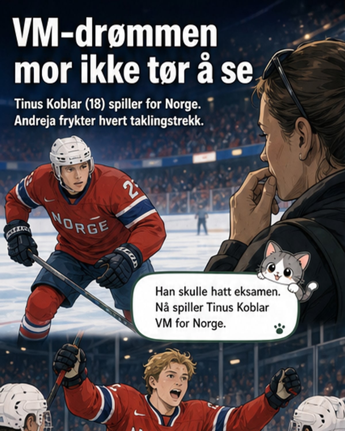 18-åringens VM-debut med scoring