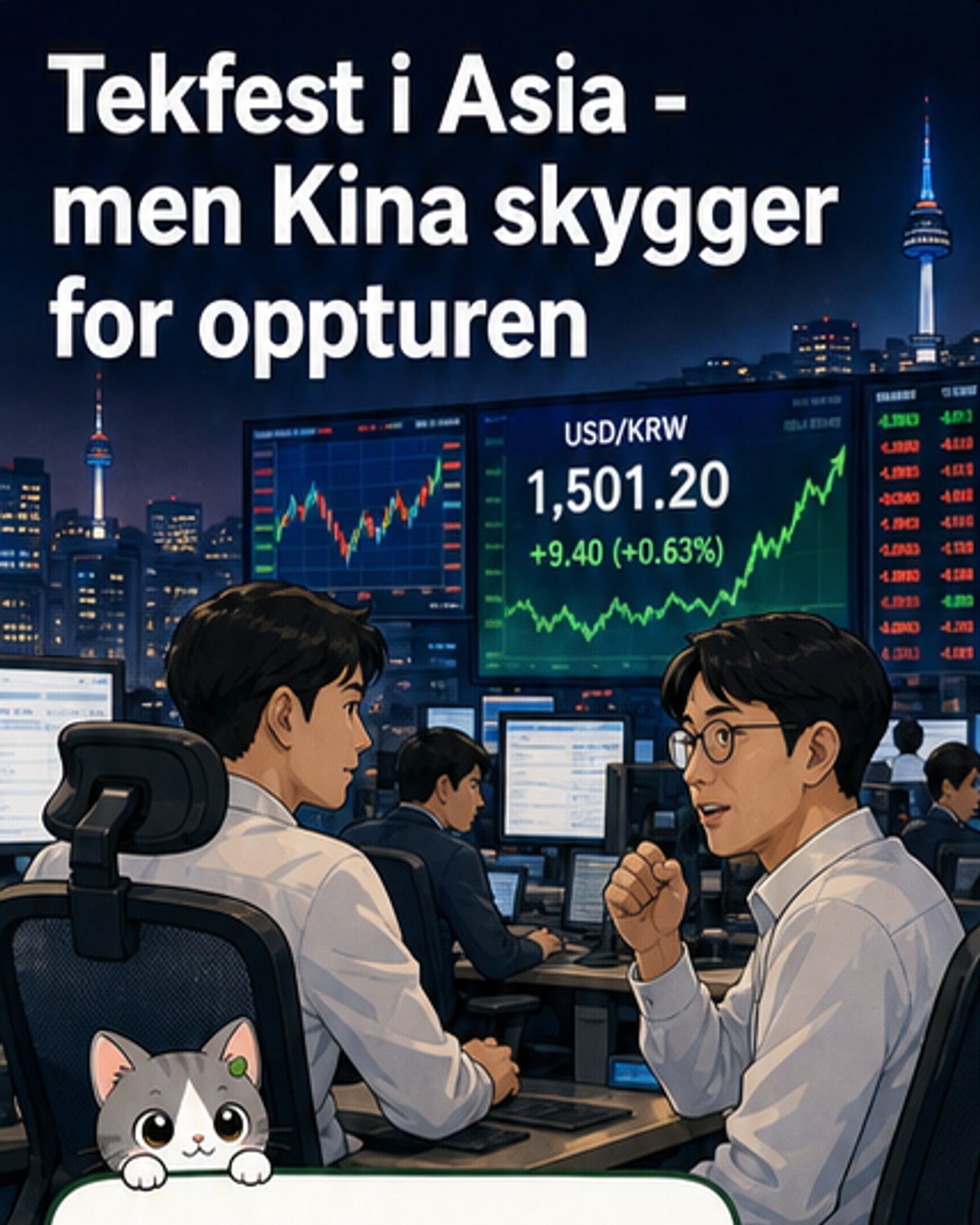 Nvidia-resultater løfter Asia-børsene