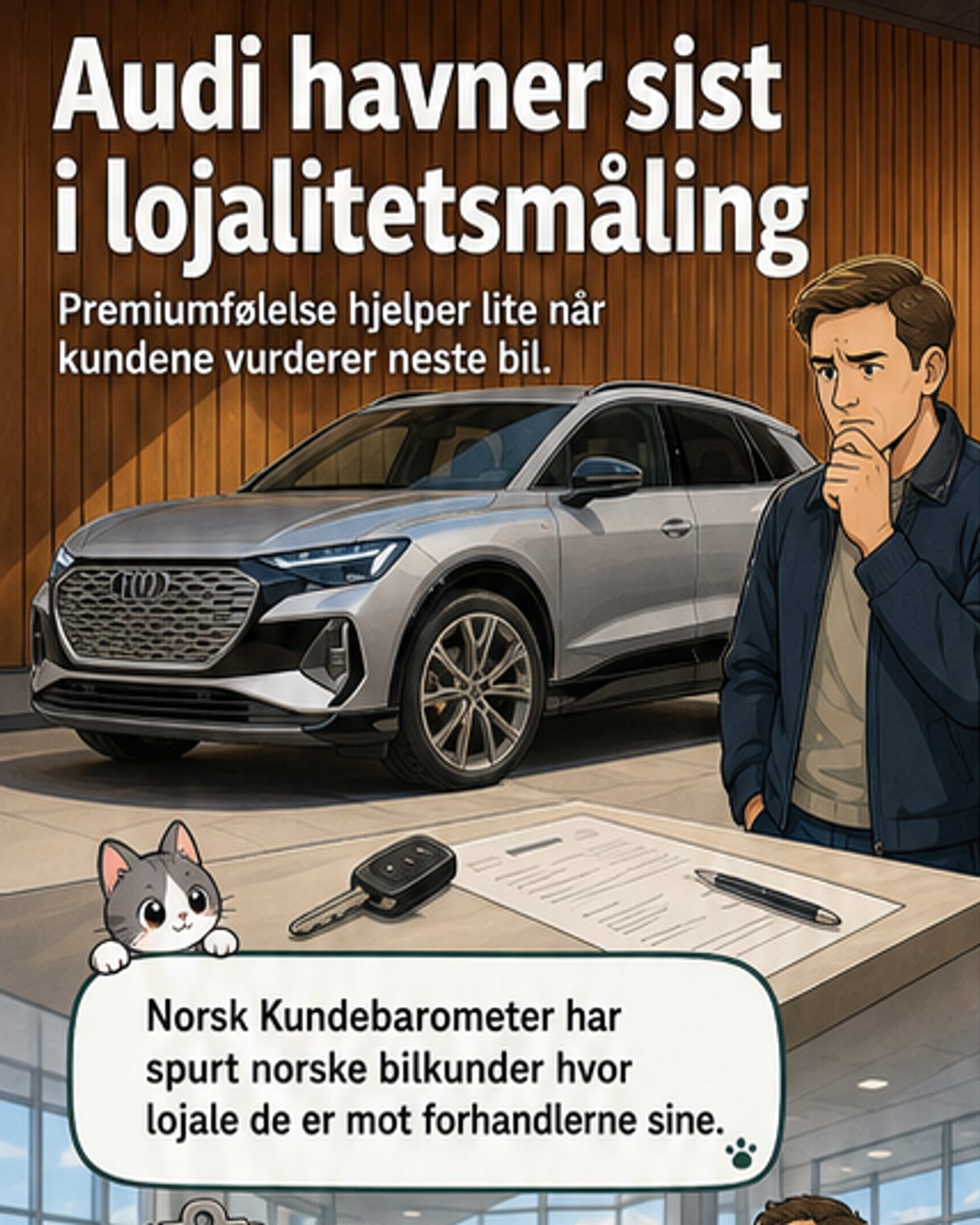 Audi-eiere minst lojale i Norge