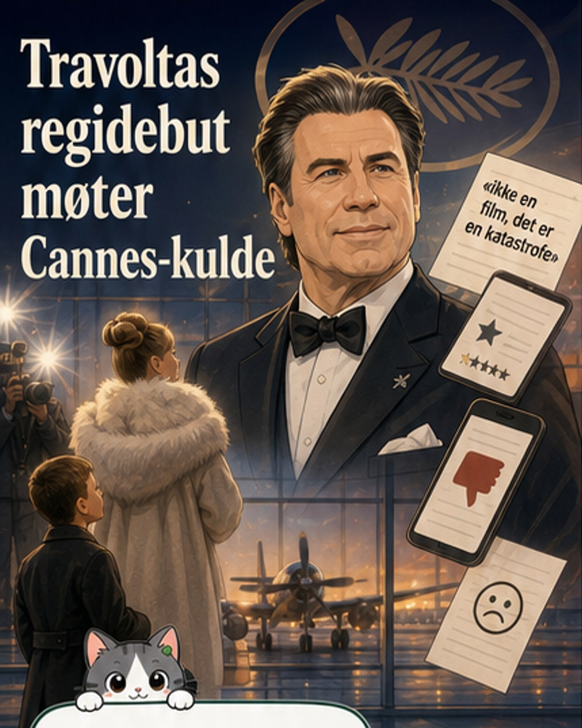 Travoltas filmsjanger debuterer i Cannes