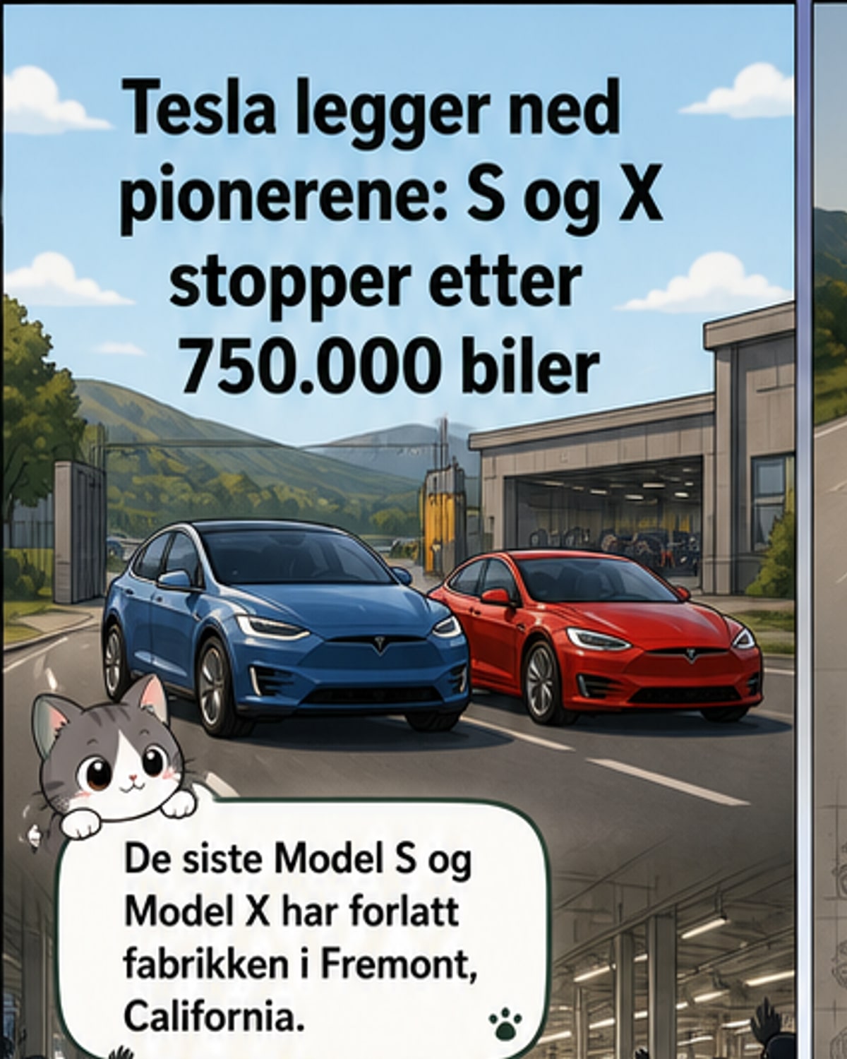 Tesla stopper produksjonen av Model S og X