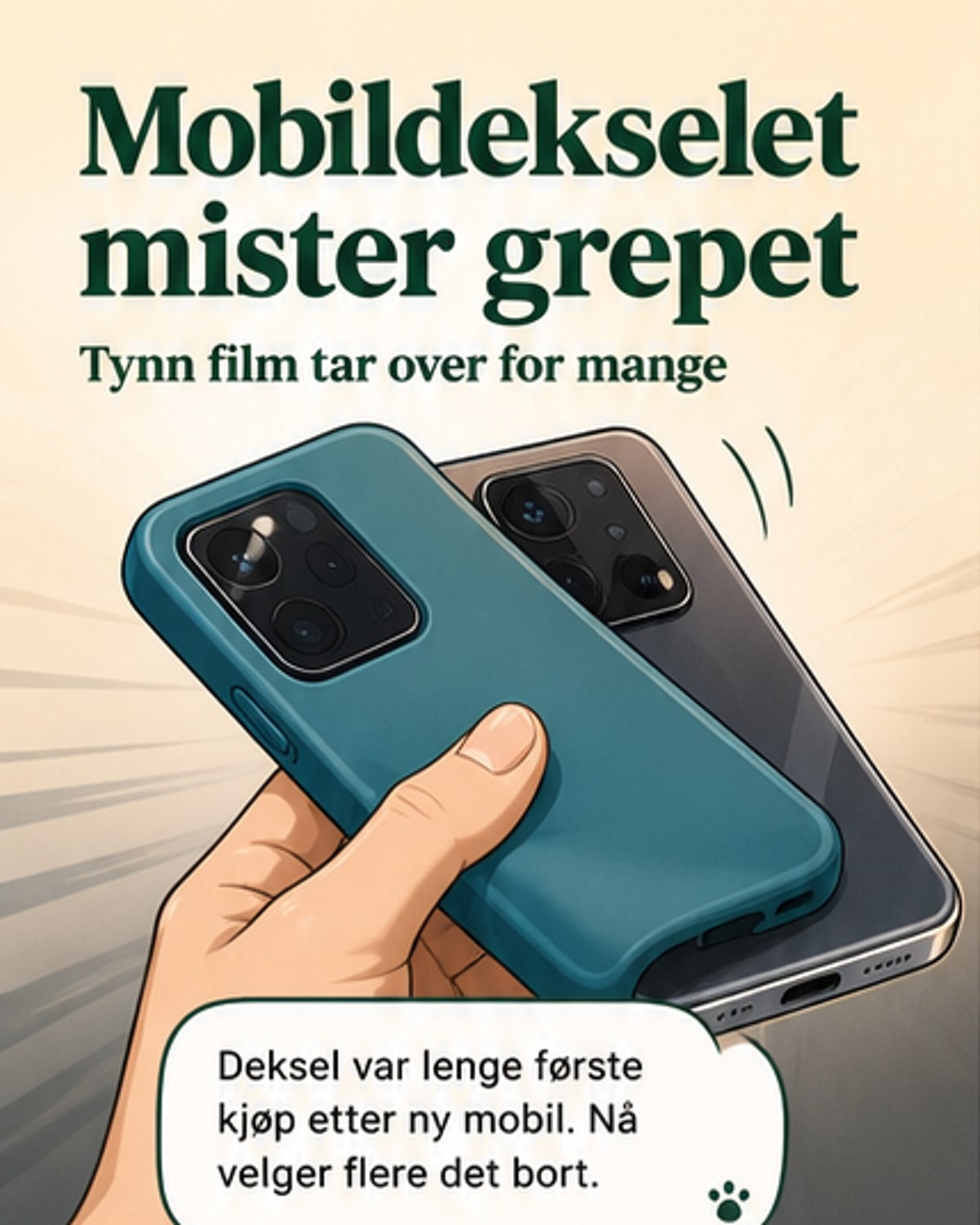 Mobildeksler forsvinner fra lommene