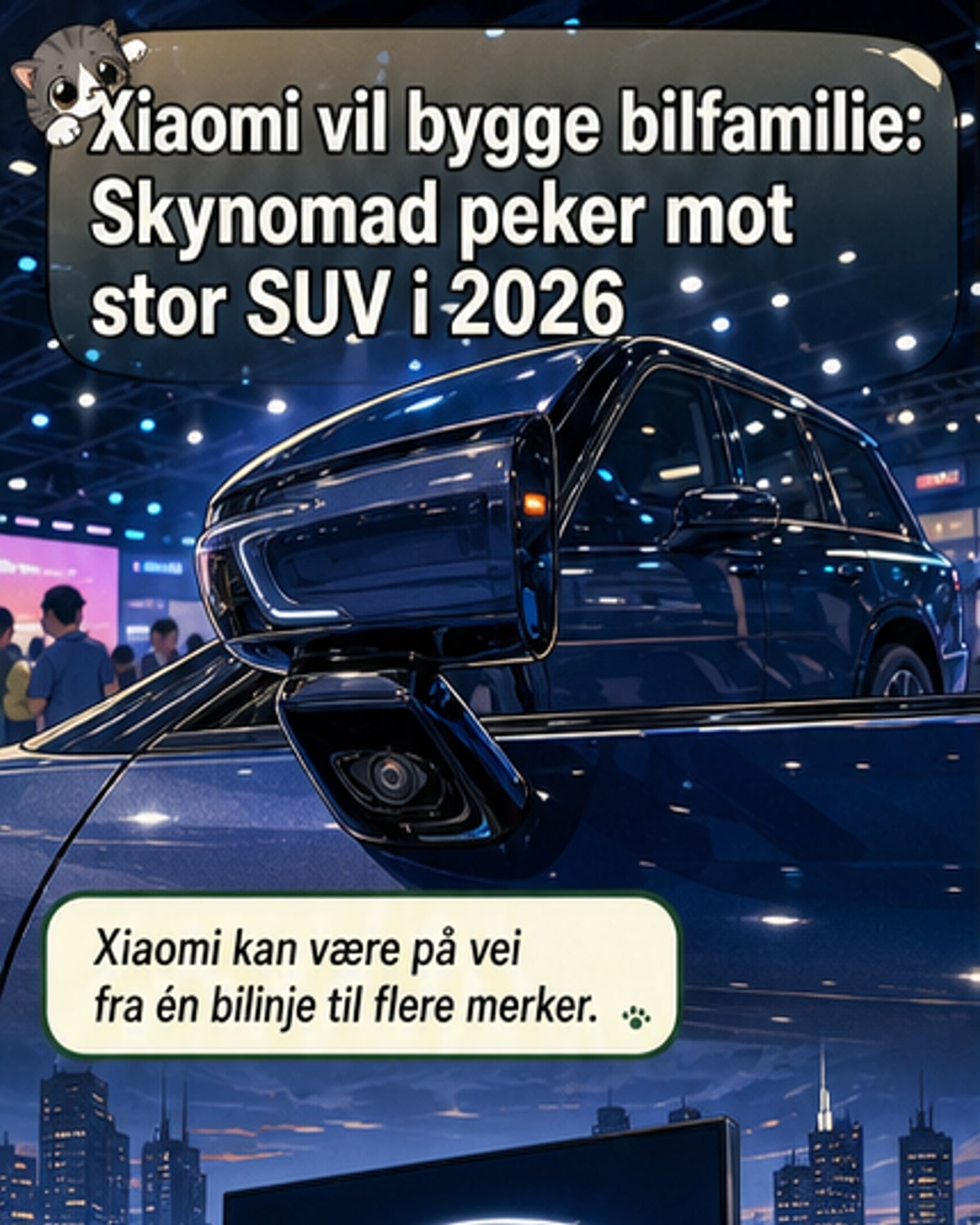 Xiaomi lanserer nytt bilmerke med stor SUV