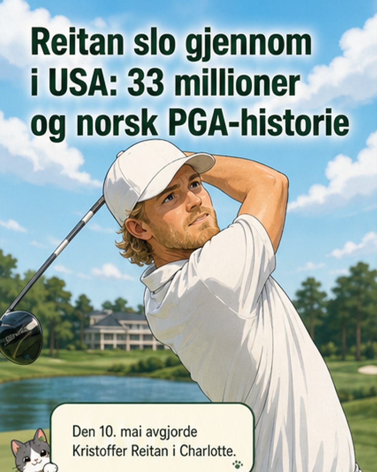 Reitan seiret stor PGA-turnering