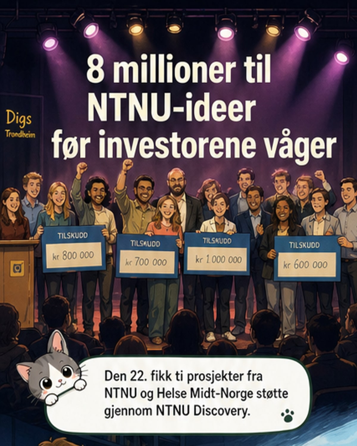 Ti nye oppfinnelser fra NTNU får millionstøtte