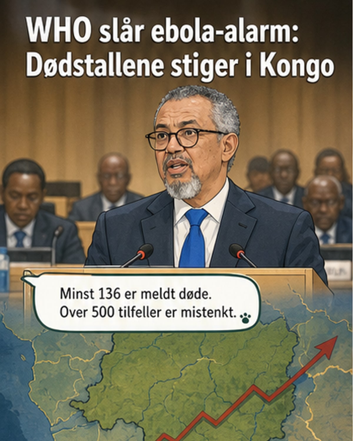 WHO utlyser folkehelsekrise etter ebola-utbrudd