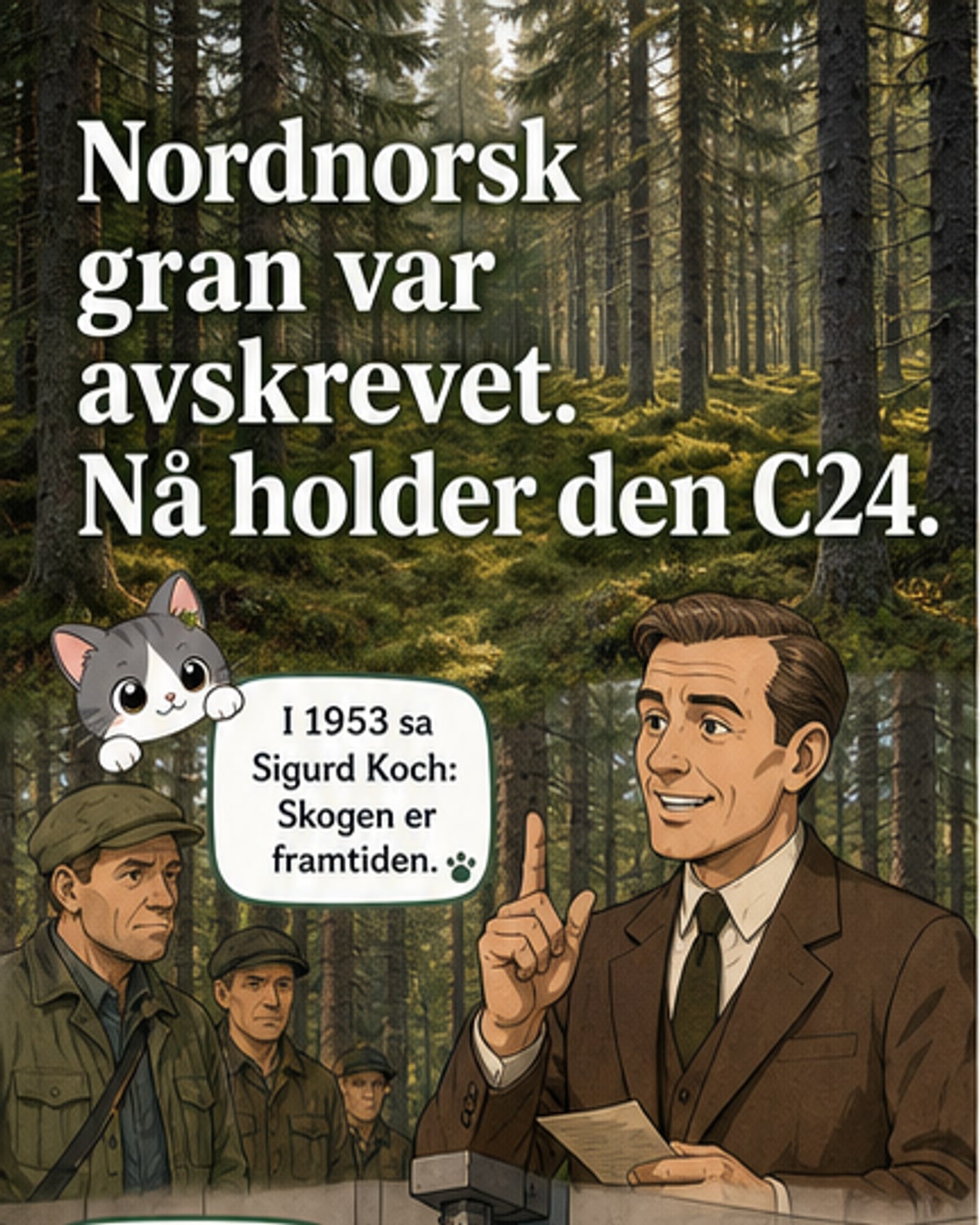Nordnorsk gran er nå byggklar